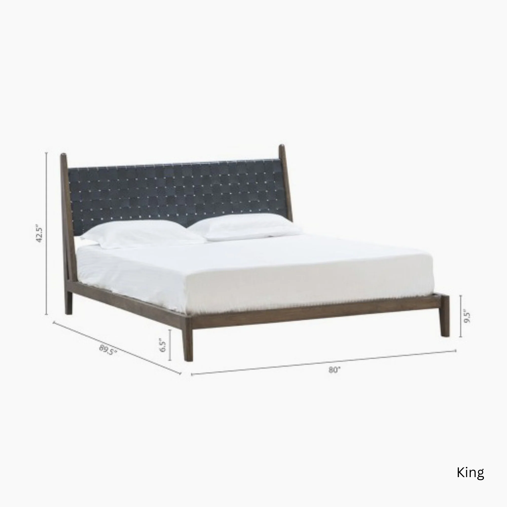Leather Bed - Black - Image 9