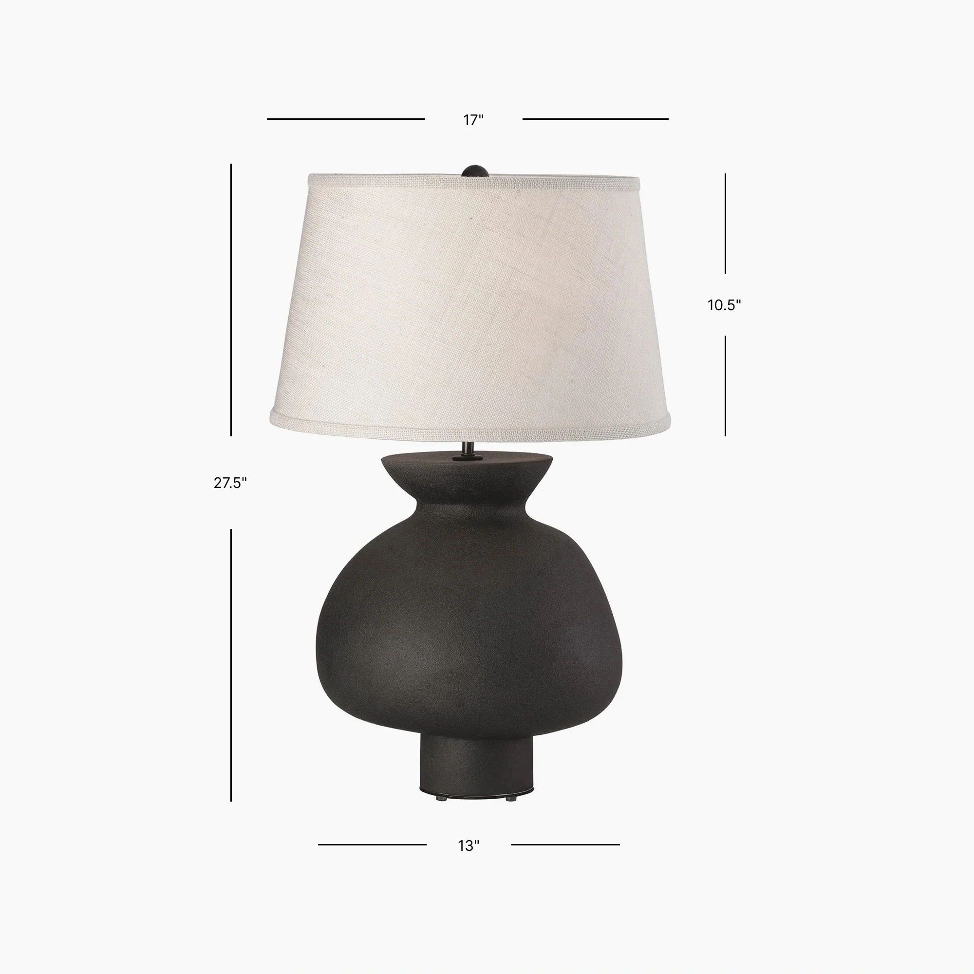 Lemieux Et Cie Casis Lamp-Matte Black - Image 3