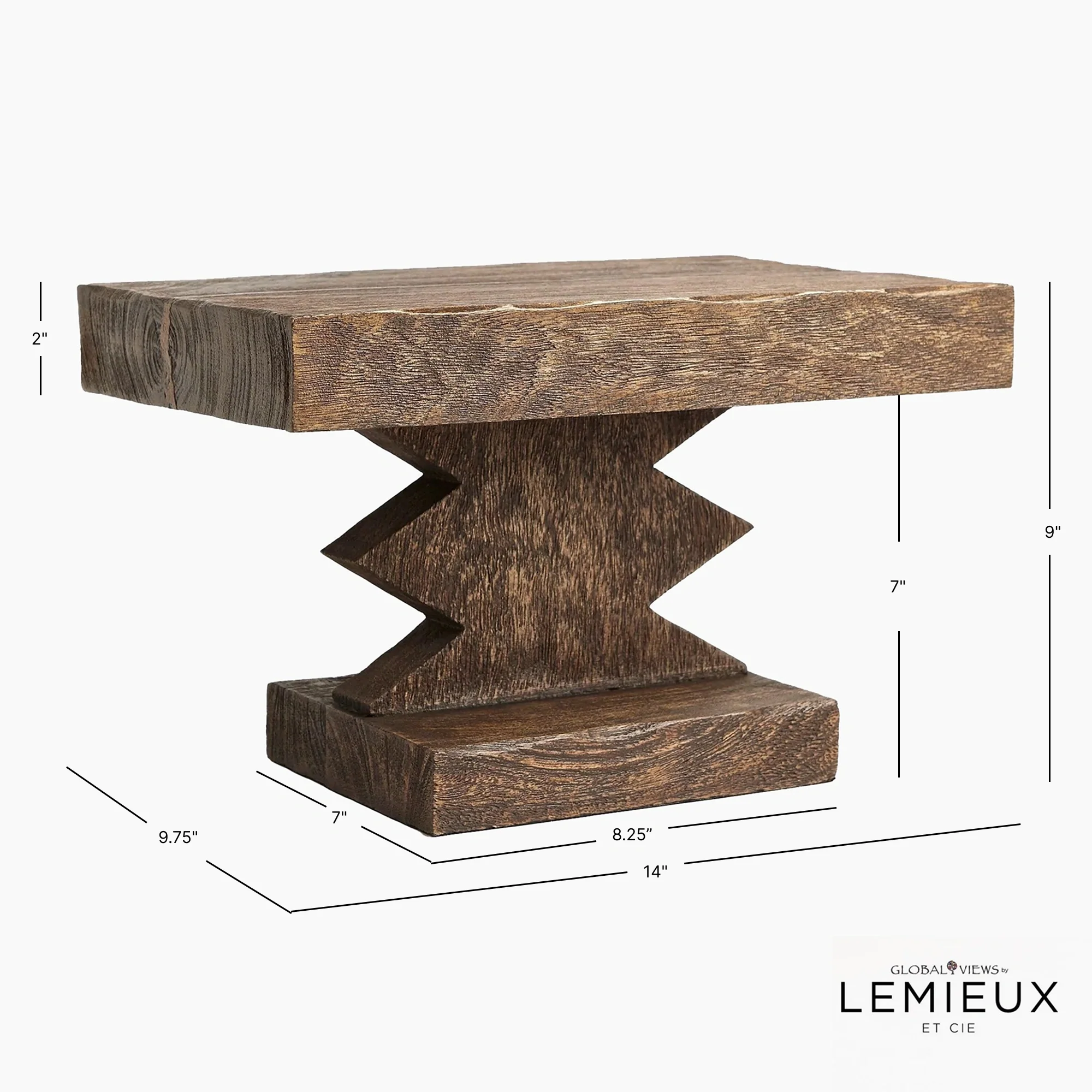 Lemieux Et Cie Davin Wood Pedestal - Image 6