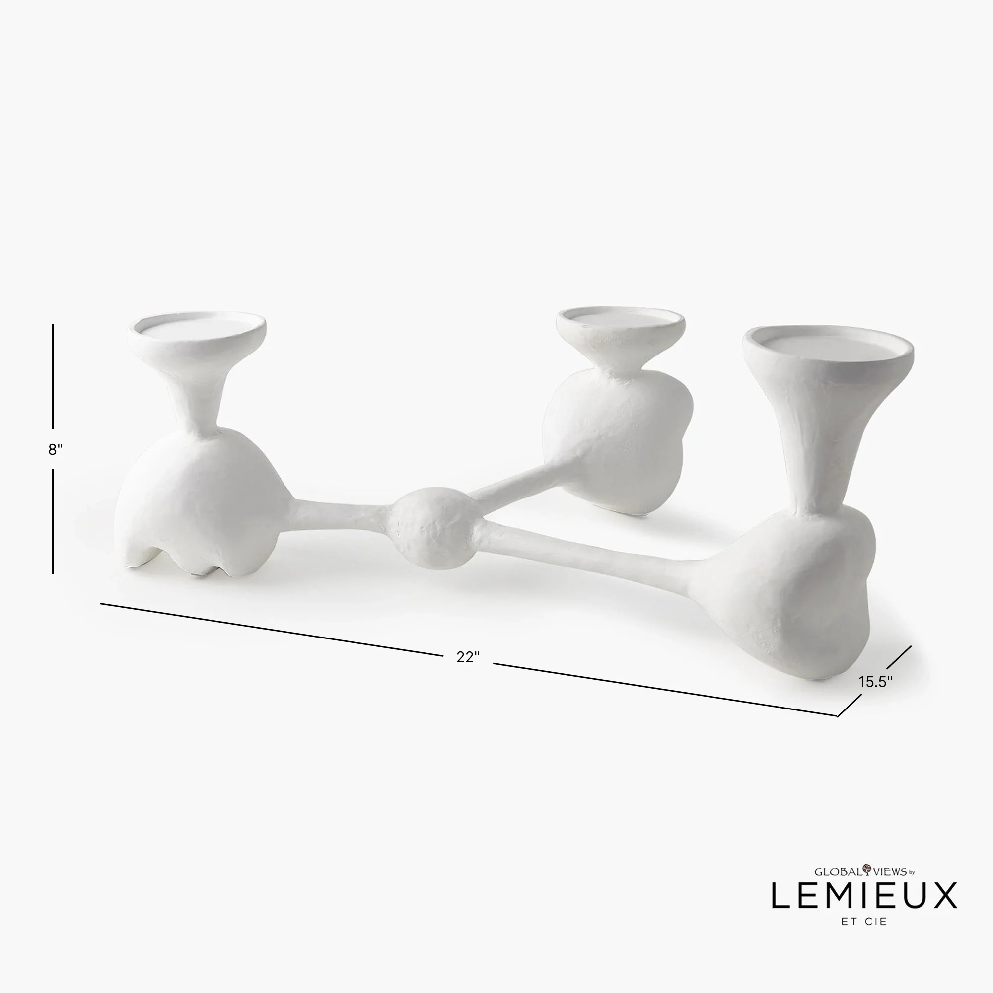 Lemieux Et Cie Nunez Modern Candelabra - Image 7