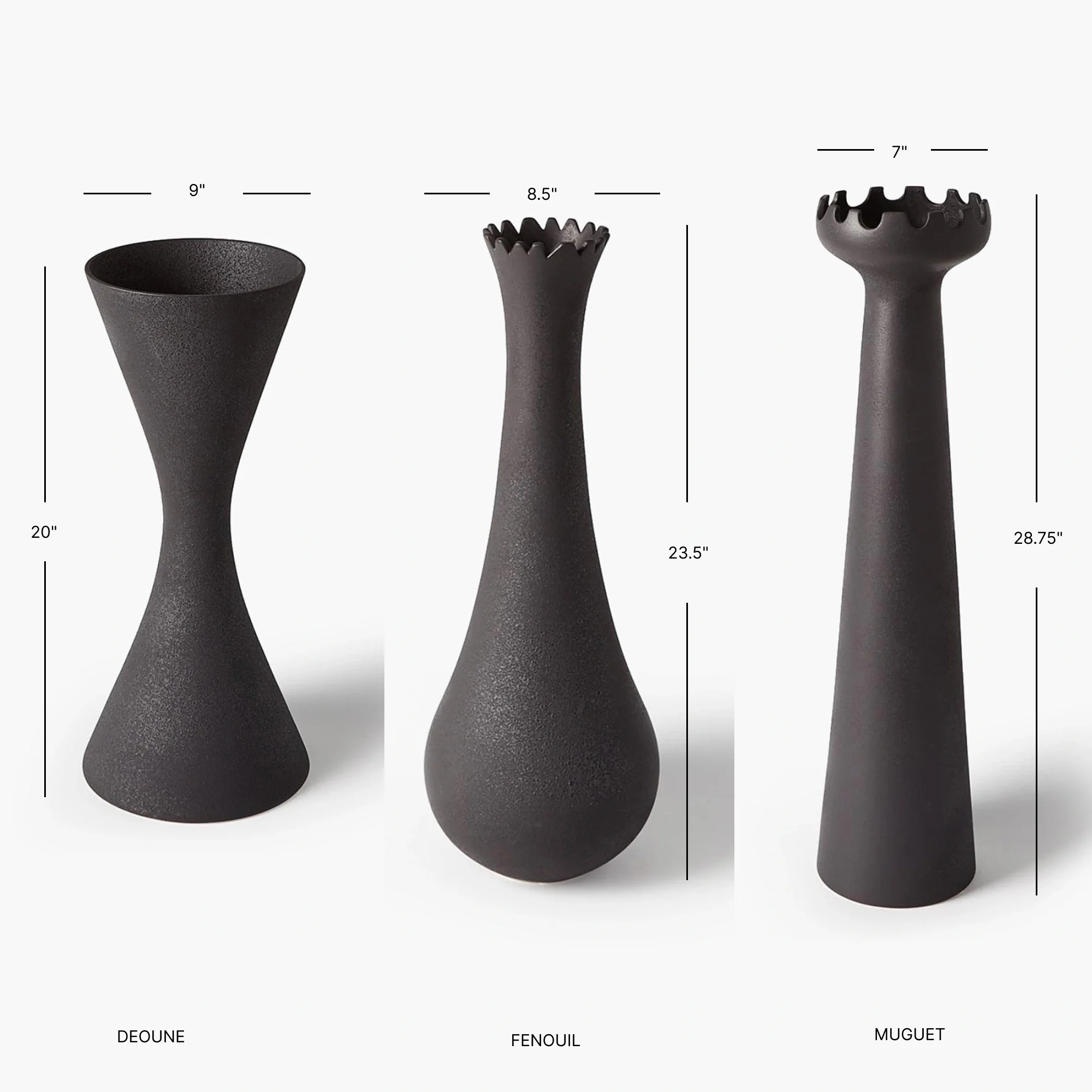 Lemieux Et Cie Overscale Vase-Black - Image 7