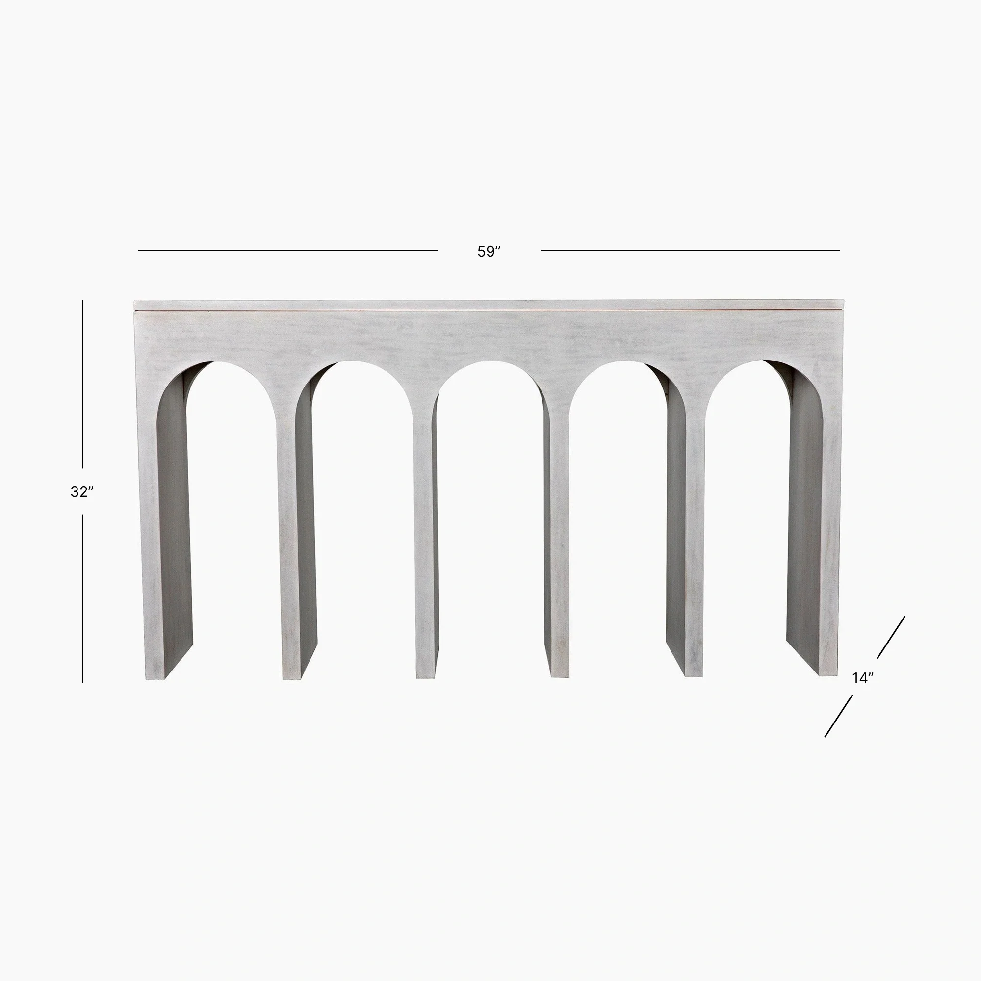 Lillian Console, White Wash - Image 5
