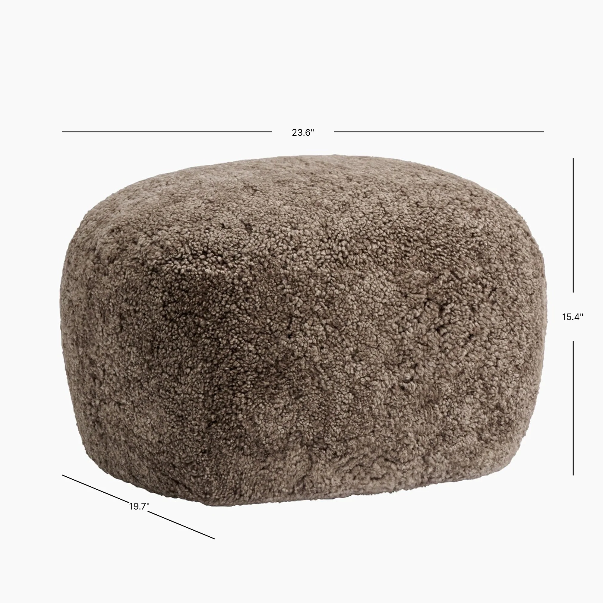 Little Big Pouf - Sheepskin - Image 3