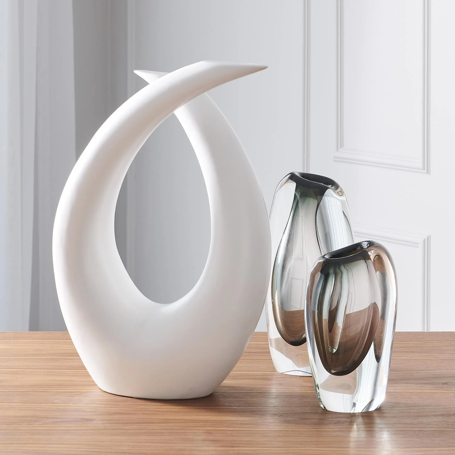 Loop Sculpture-matte White - Image 2