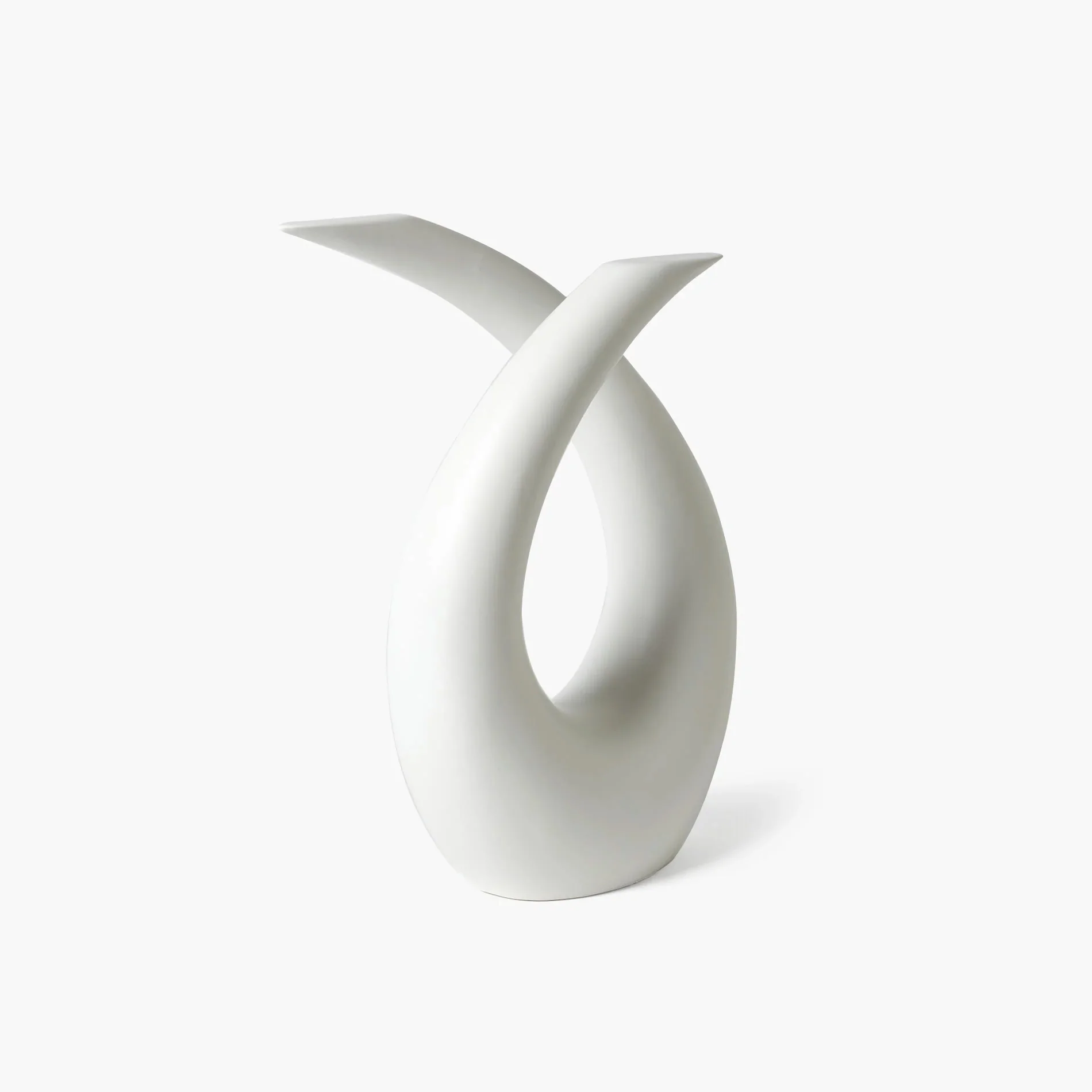 Loop Sculpture-matte White - Image 3