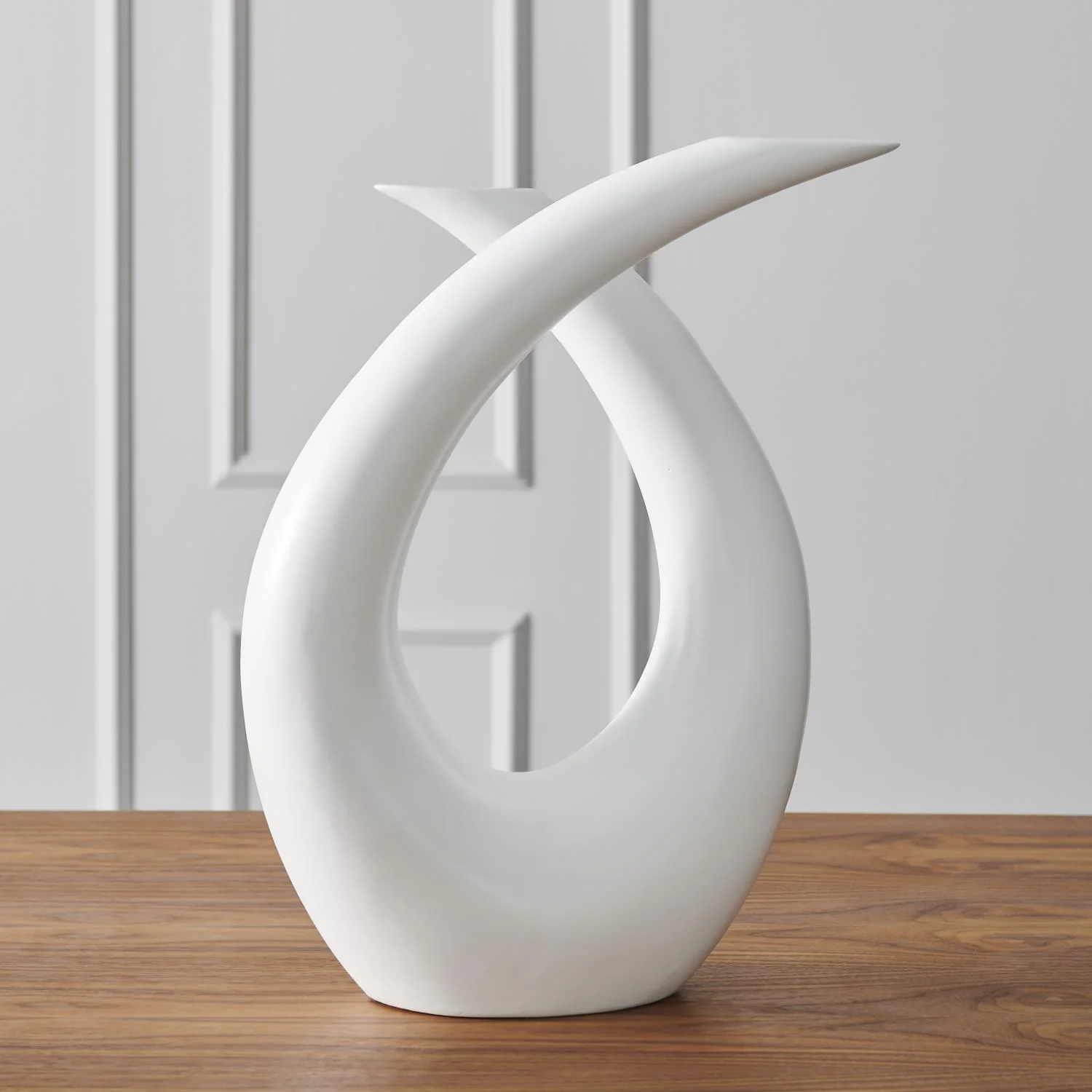Loop Sculpture-matte White - Image 4