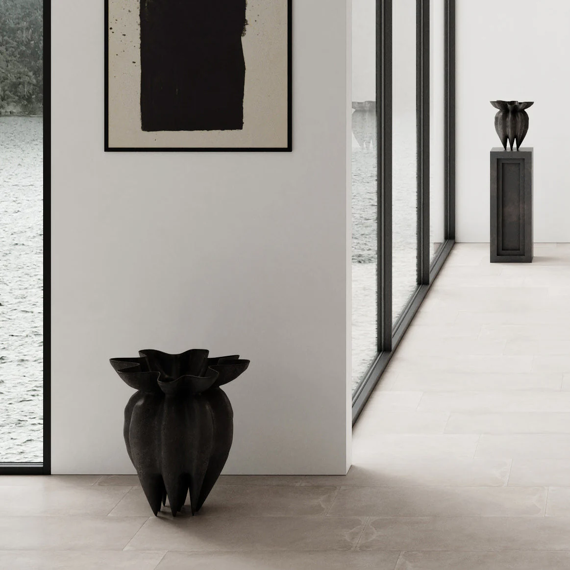 Lotus Vase, Big - Coffee - Image 10