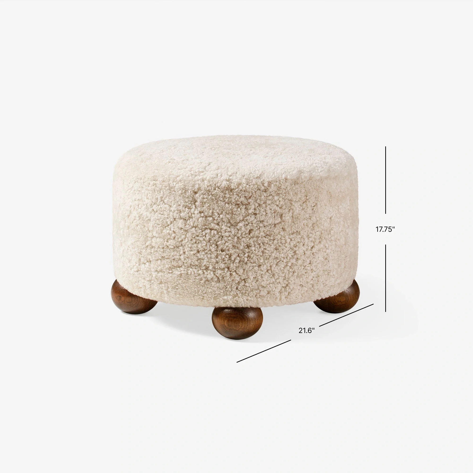 Luupo Ottoman - Sheepskin - Image 18