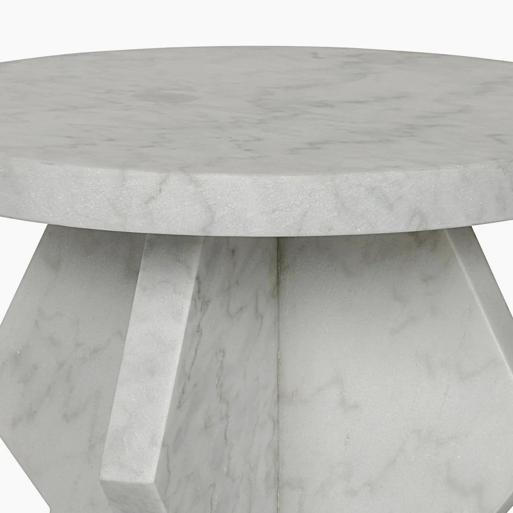 Madison Side Table, Marble - Image 3