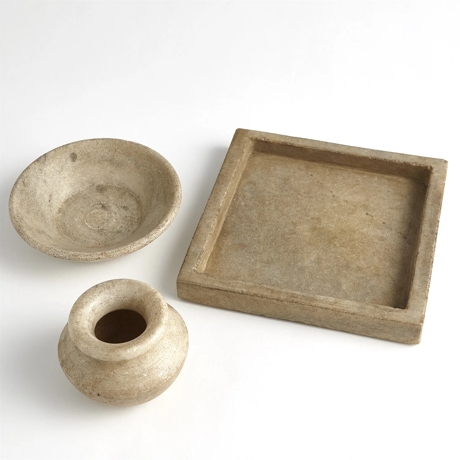Marble Tray-antiqued White - Image 4