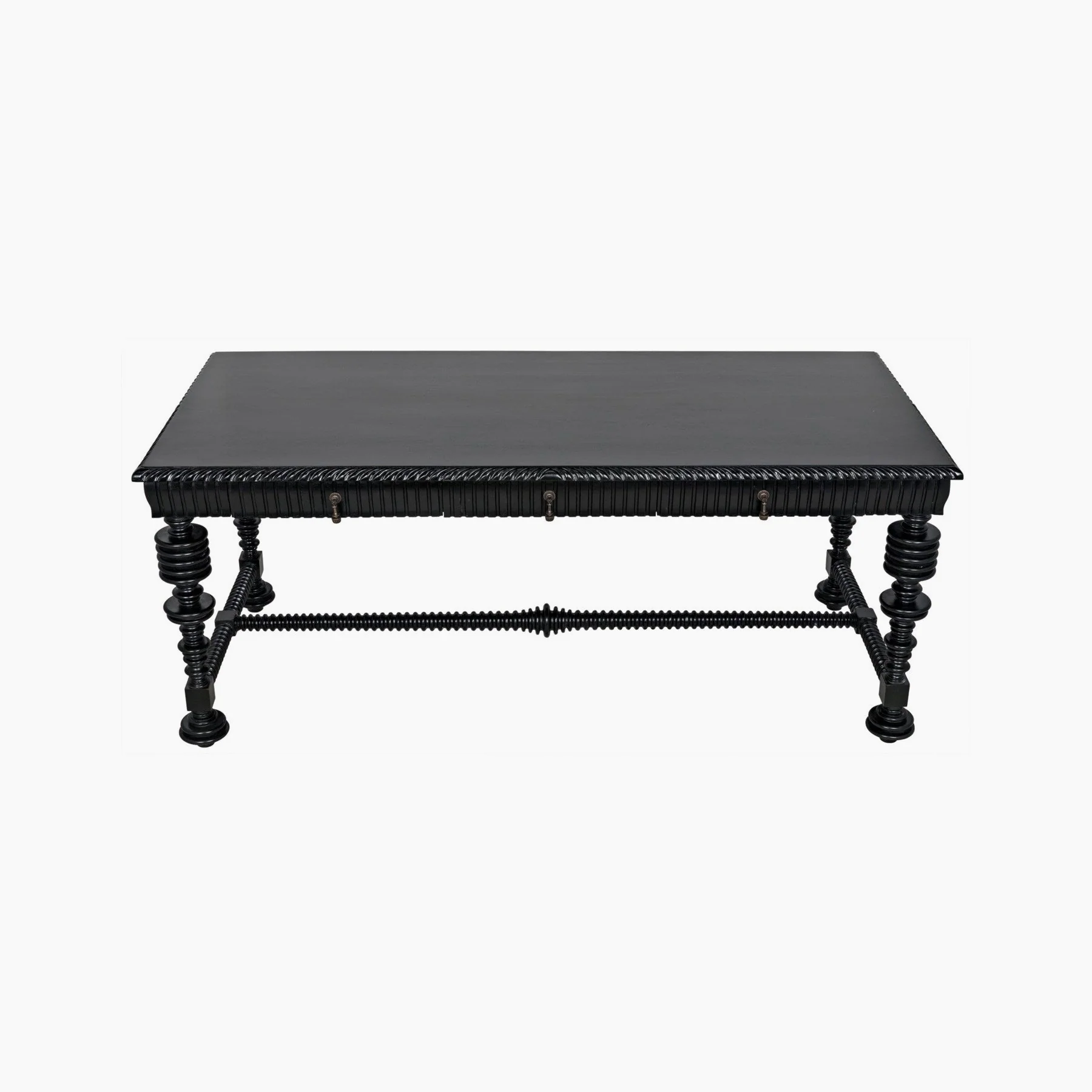 Margot Desk, Hand Rubbed Black - Image 4