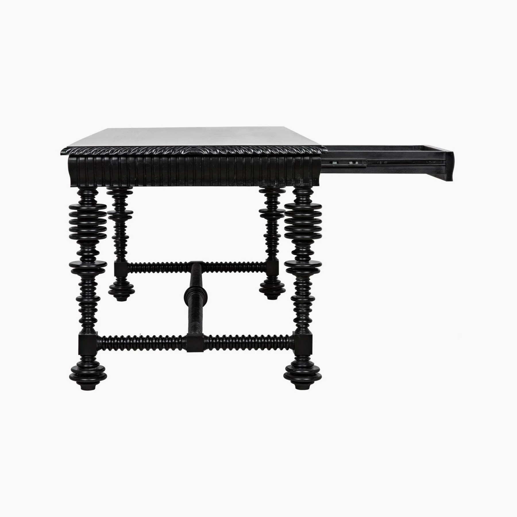 Margot Desk, Hand Rubbed Black - Image 6