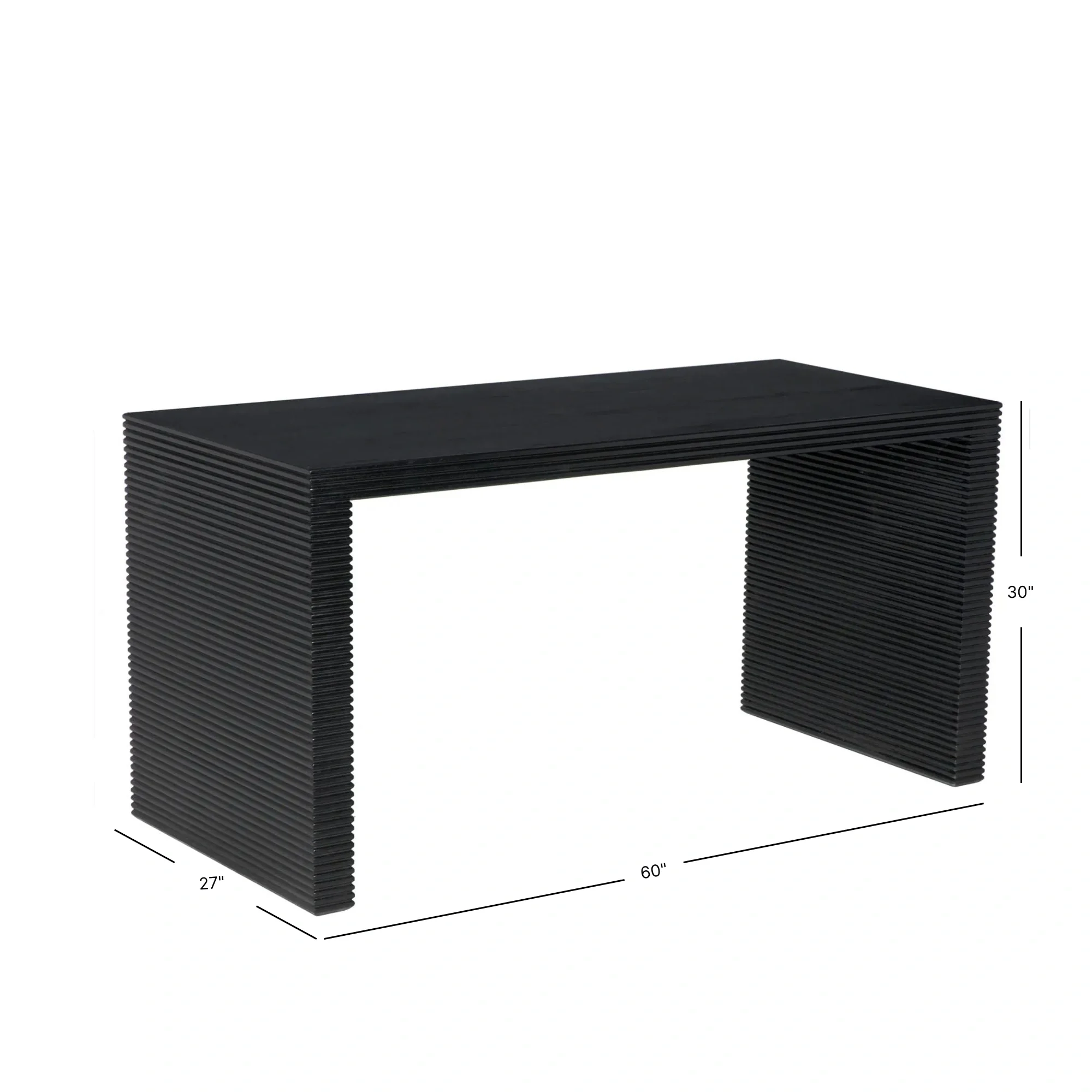Marshall Desk - Hand Rubbed Black - Image 4