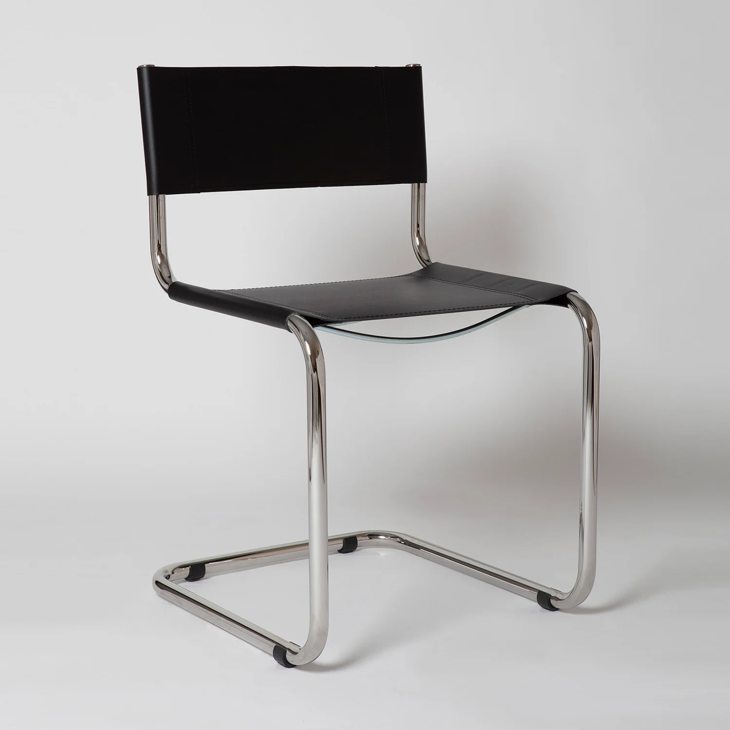Mart Stam Leather Side Chair - Image 3