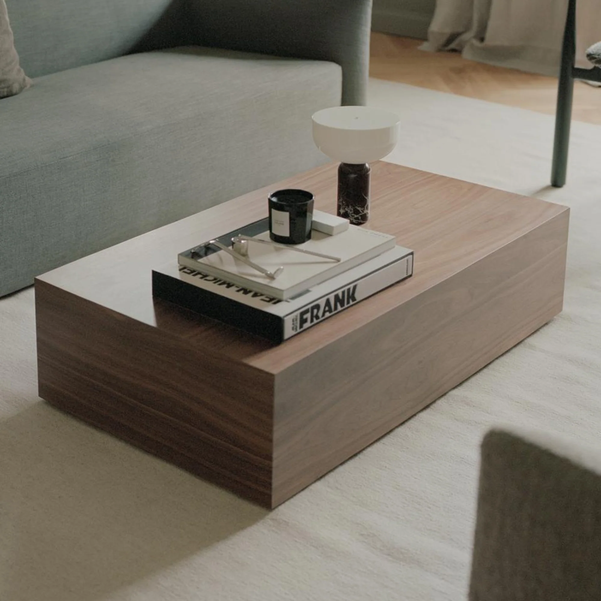 Mass Wide Coffee Table with Drawer - Image 12