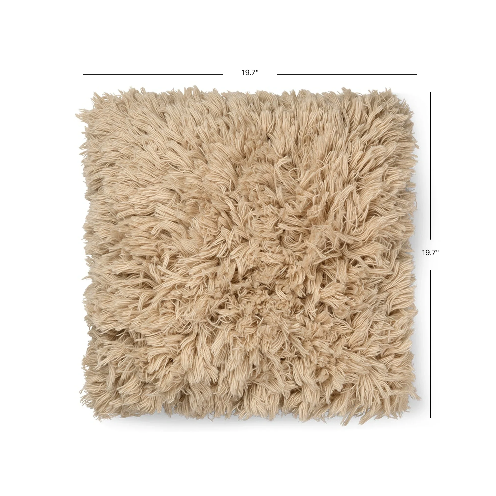 Meadow High Pile Cushion - Light Sand - Image 4