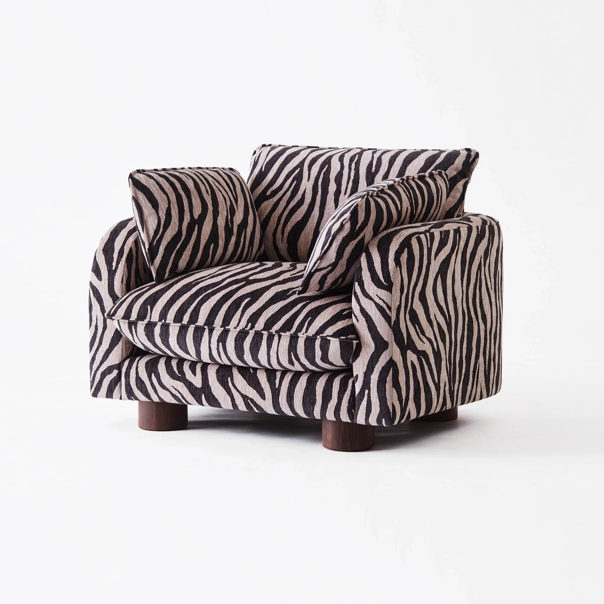 Miles Armchair Zebra - Image 3
