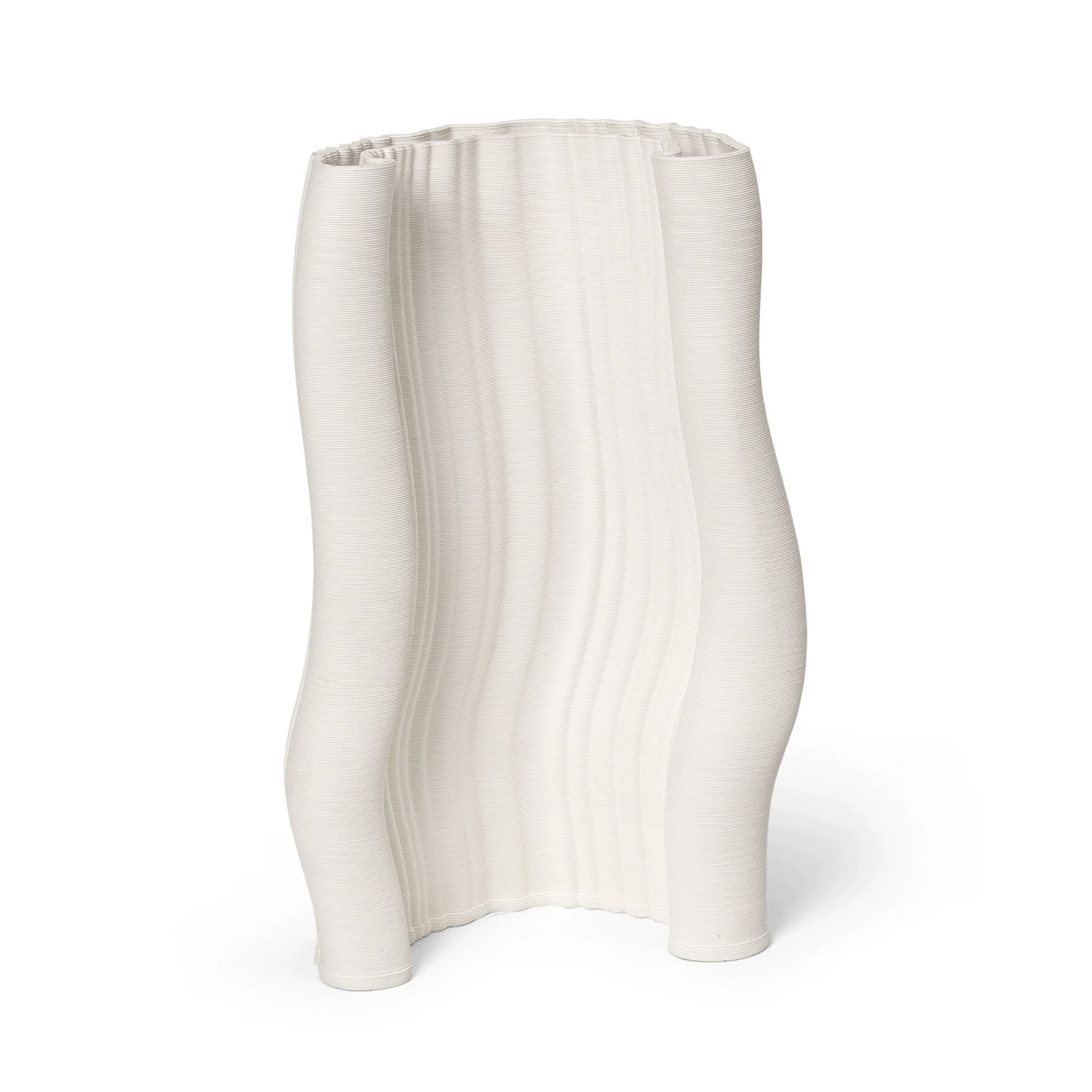 Moire Vase - H11.8 - Off-White - Image 2