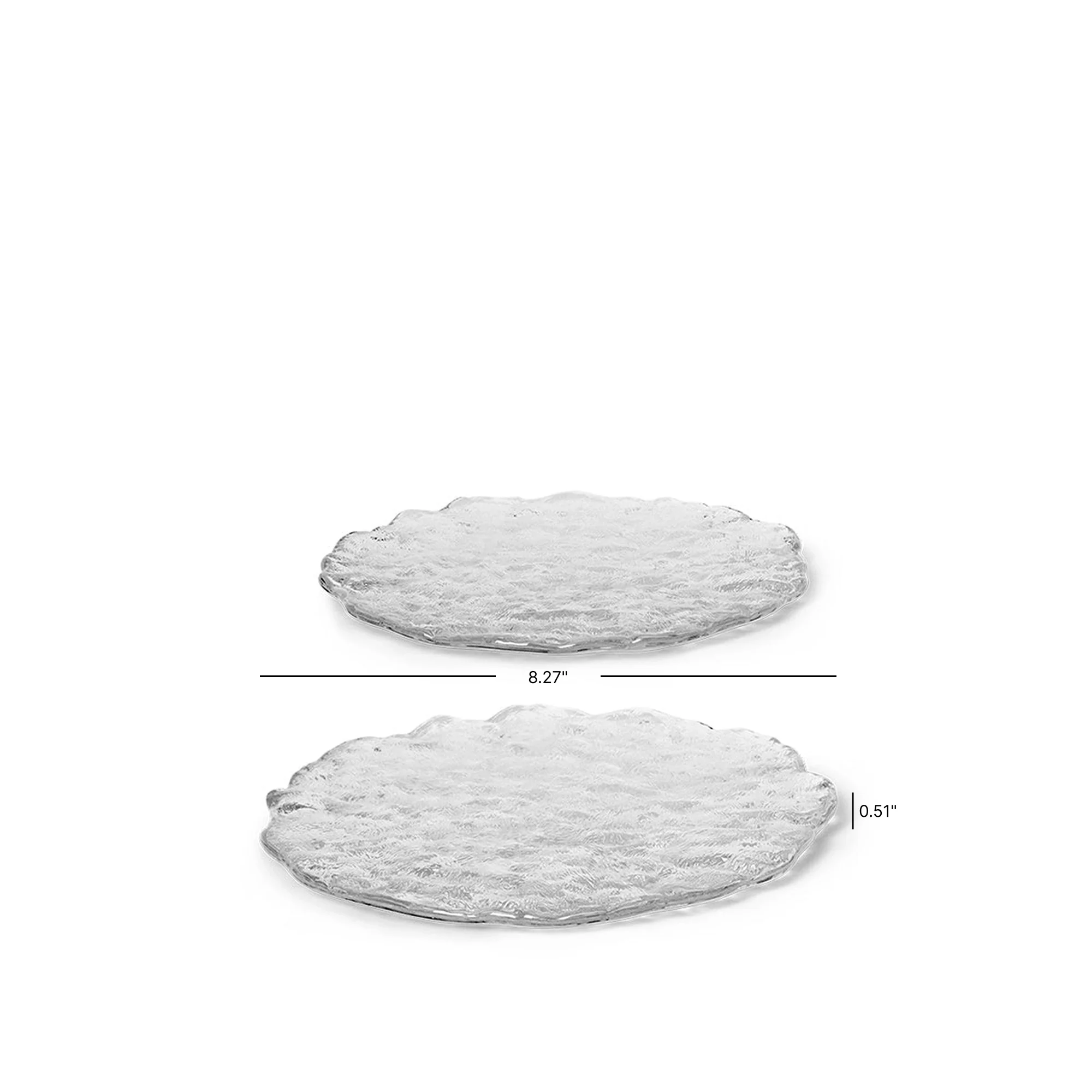 Momento Glass Stones - Large - Set of 2 - Clear - Image 3