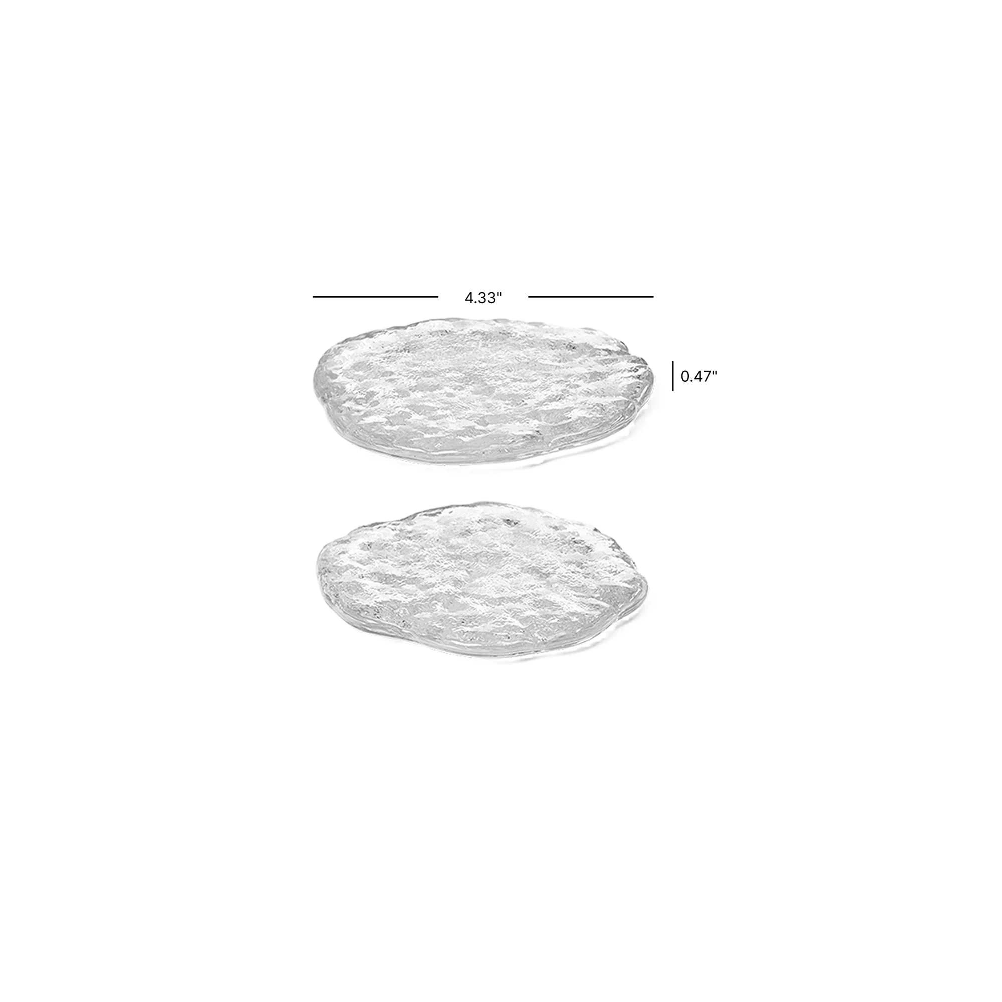 Momento Glass Stones - Small - Set of 2 - Clear - Image 6