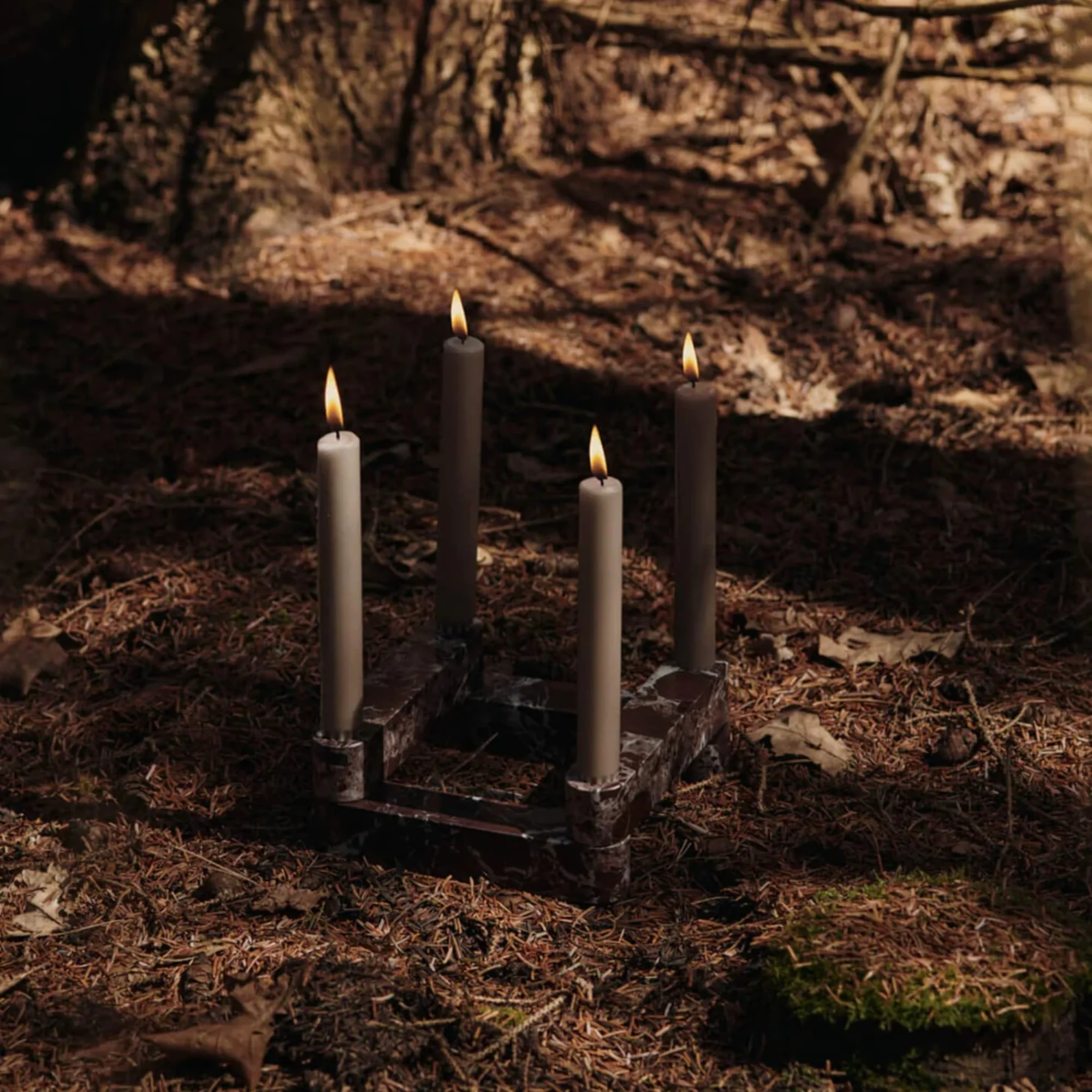 Newel Modular Candle Holder - Set of 4 - Rosso Levanto - Image 3