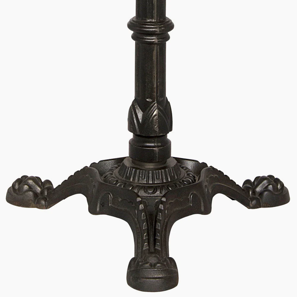 Norah Side Table, Black Metal with White Stone - Image 3