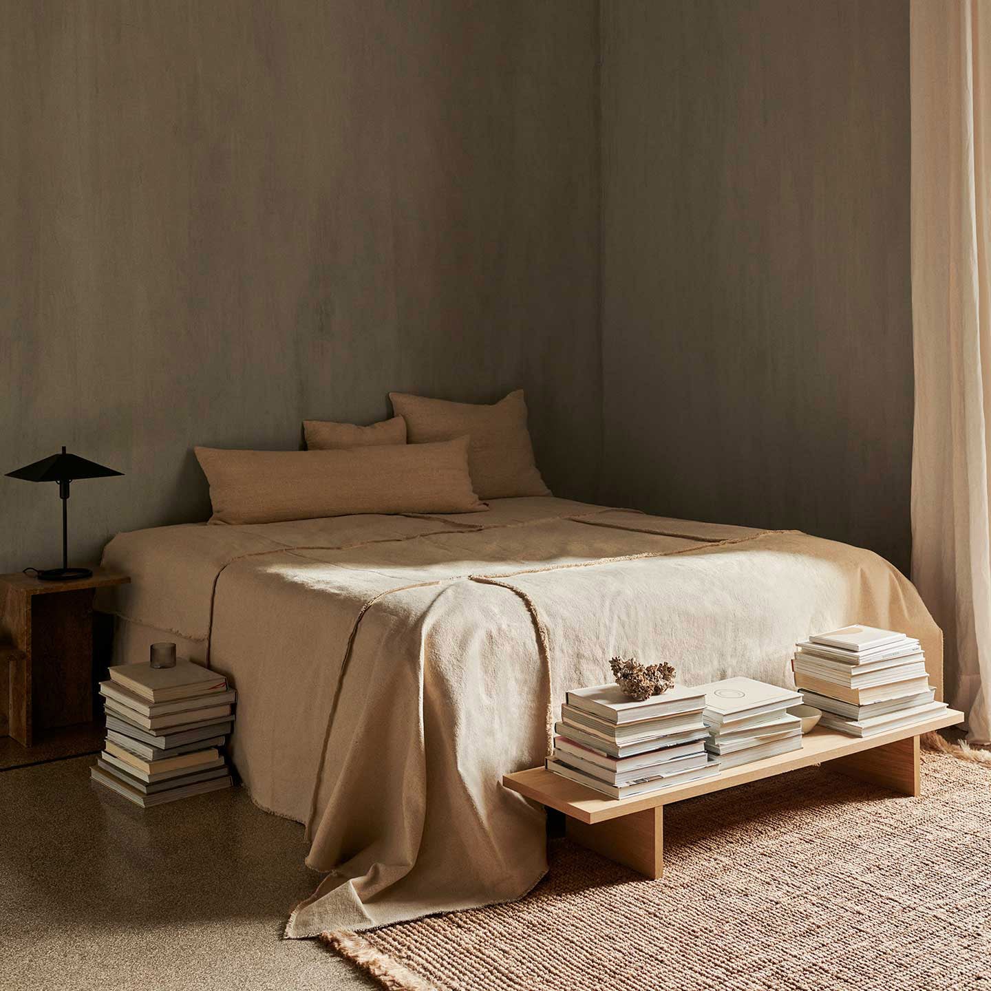 Offset Bedspread - Off-white - Image 3