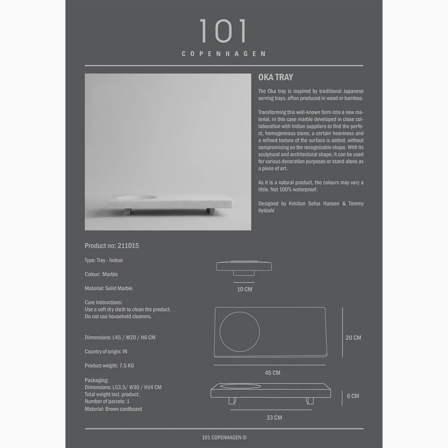 Oka Tray - Marble - Image 6