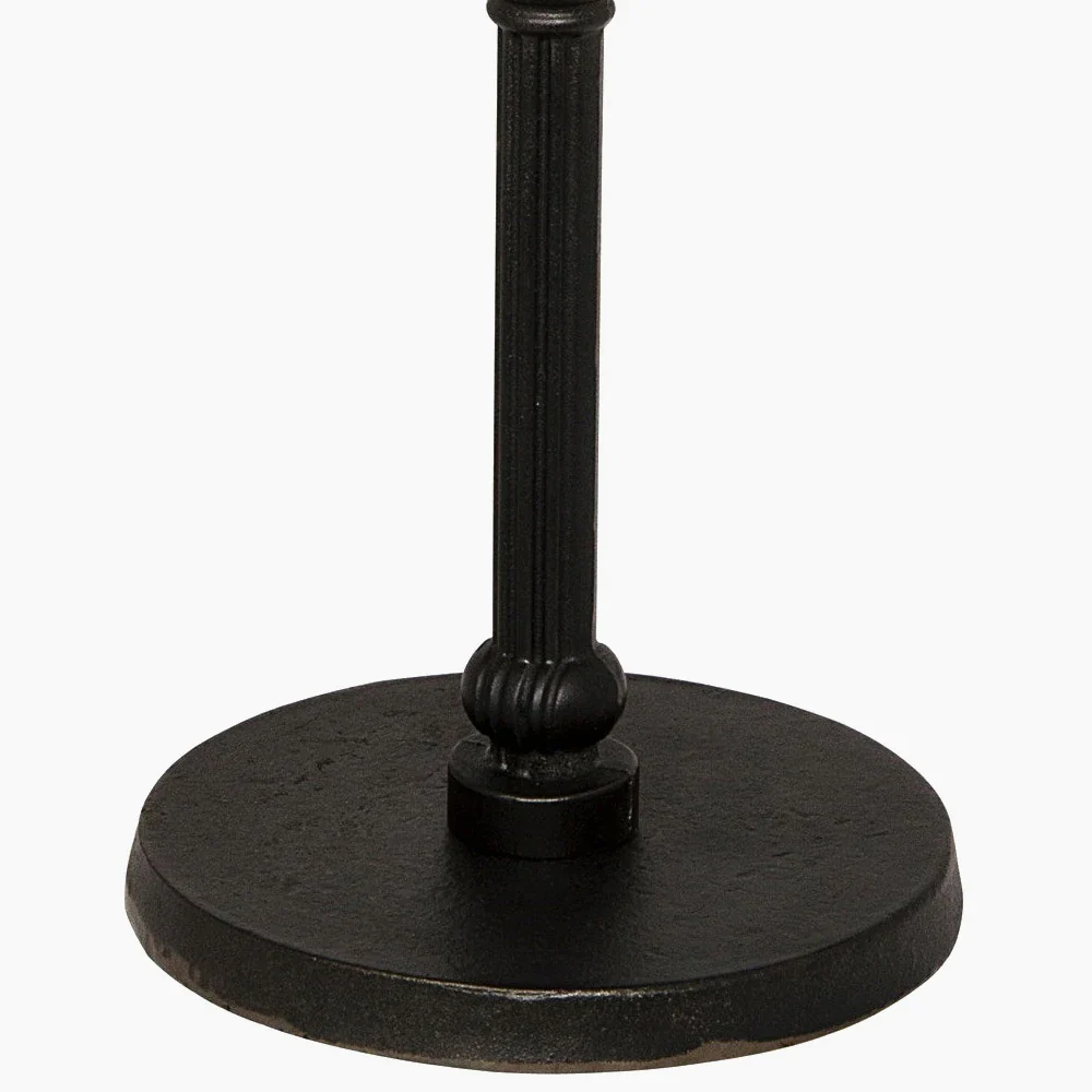 Olivia Side Table, Black Steel with White Marble - Image 3