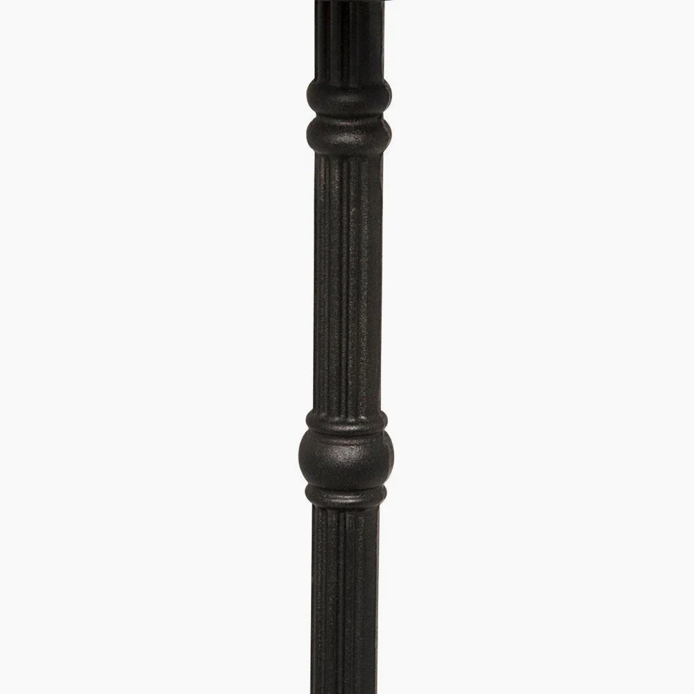 Olivia Side Table, Black Steel with White Marble - Image 4