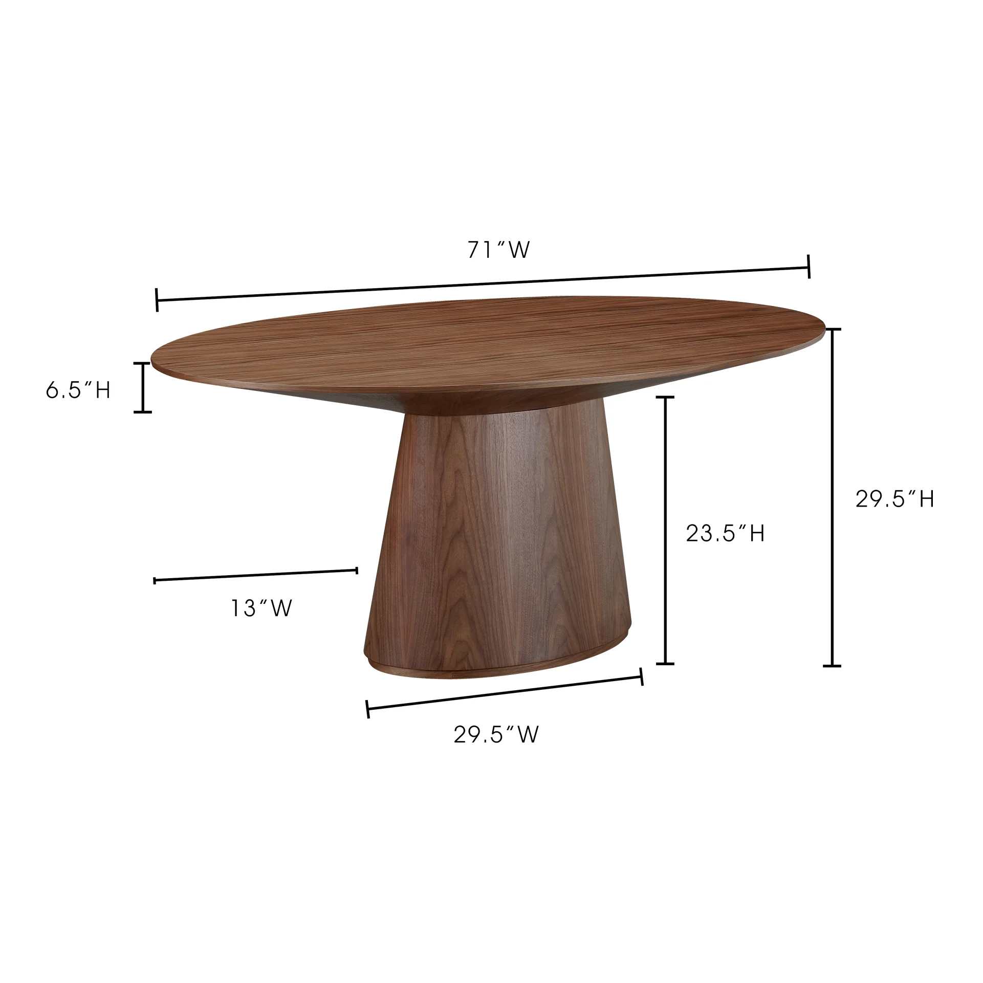 Onagi Oval Dining Table - Image 6