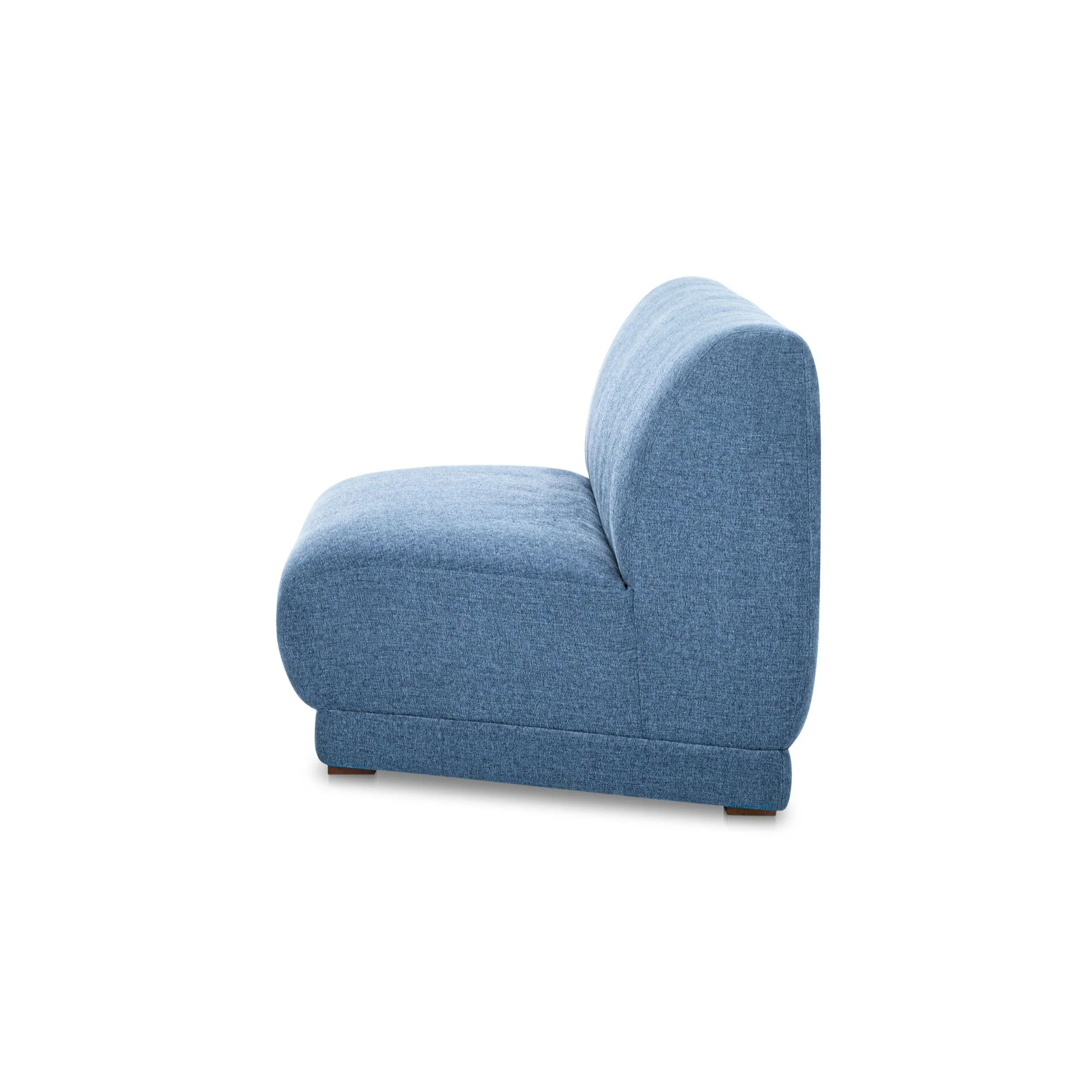 Phoebe Deep Blue Wedge Slipper Chair - Image 4