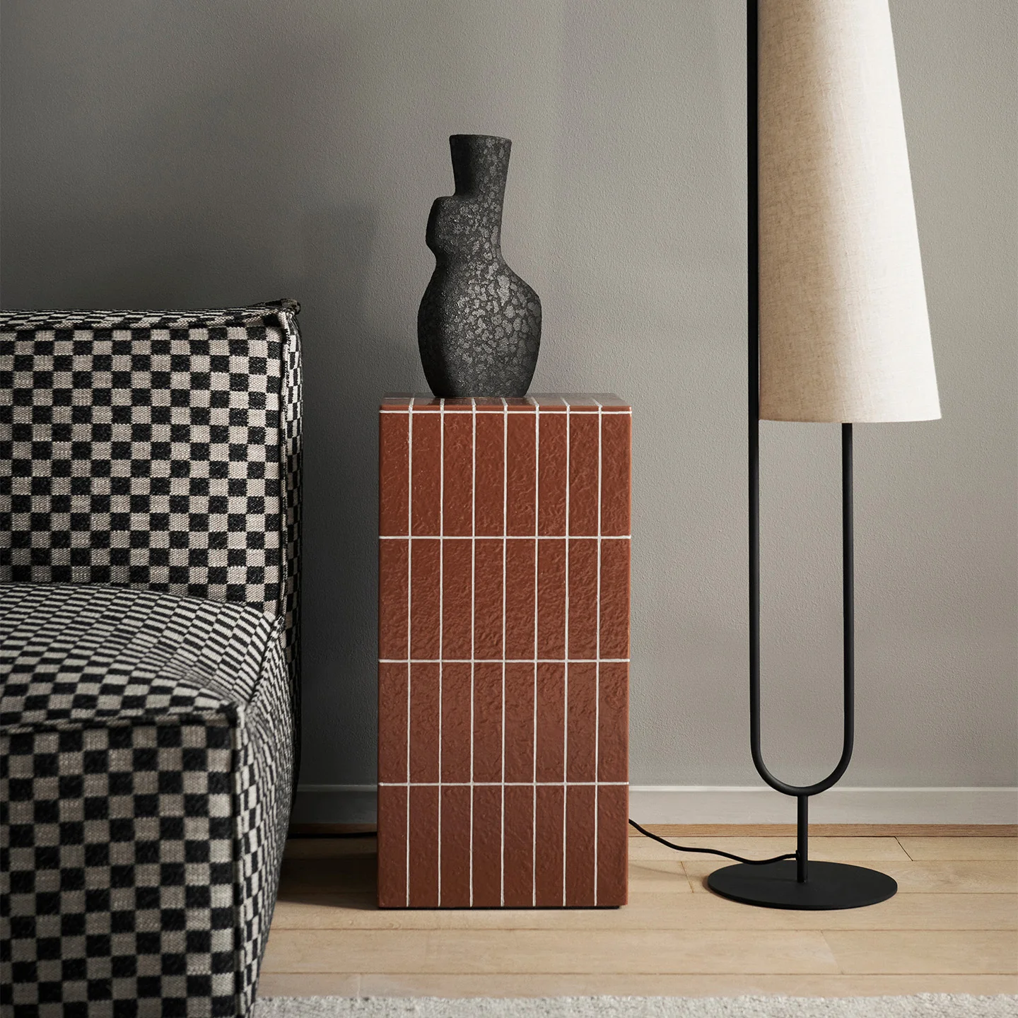 Pillar Pedestal - Brown - Image 2