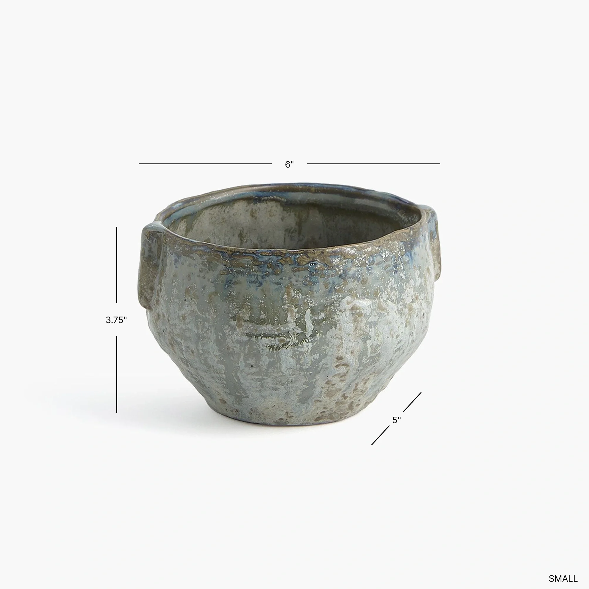 Pinch Pot Planter-reactive Seafoam - Image 10