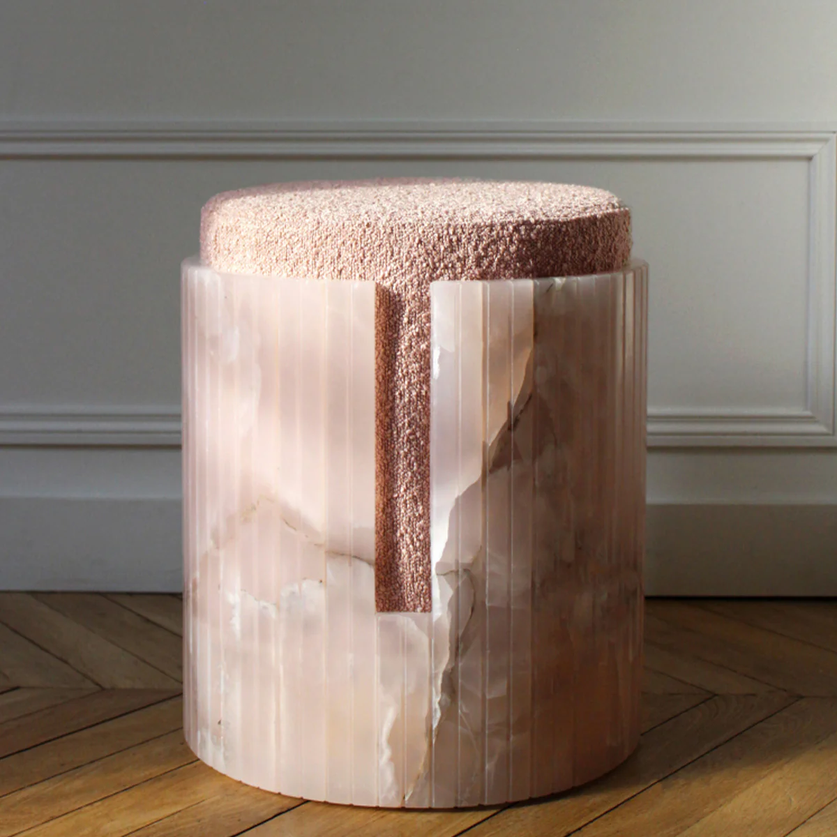 Pink Onyx Dolce Stool - Image 2