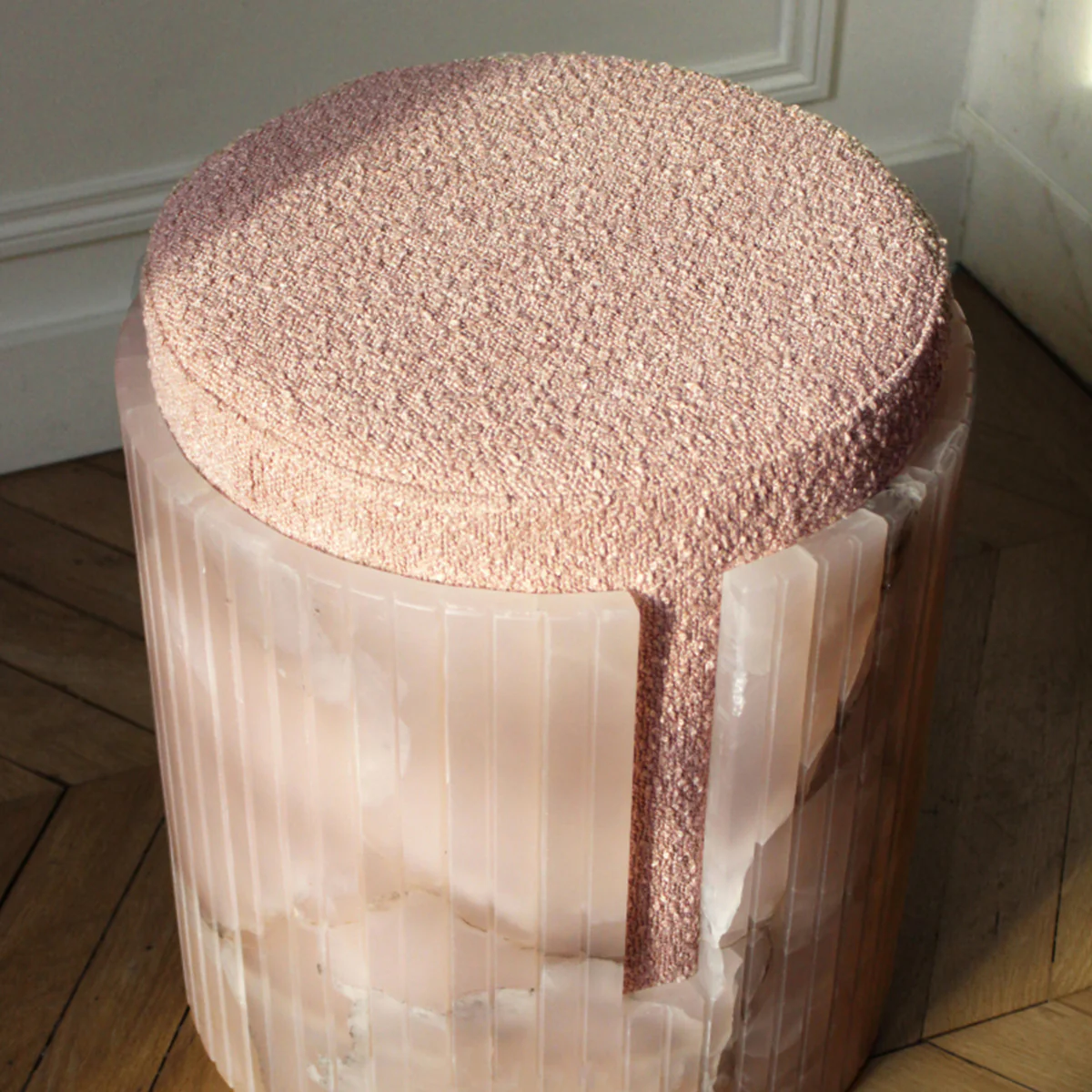 Pink Onyx Dolce Stool - Image 3