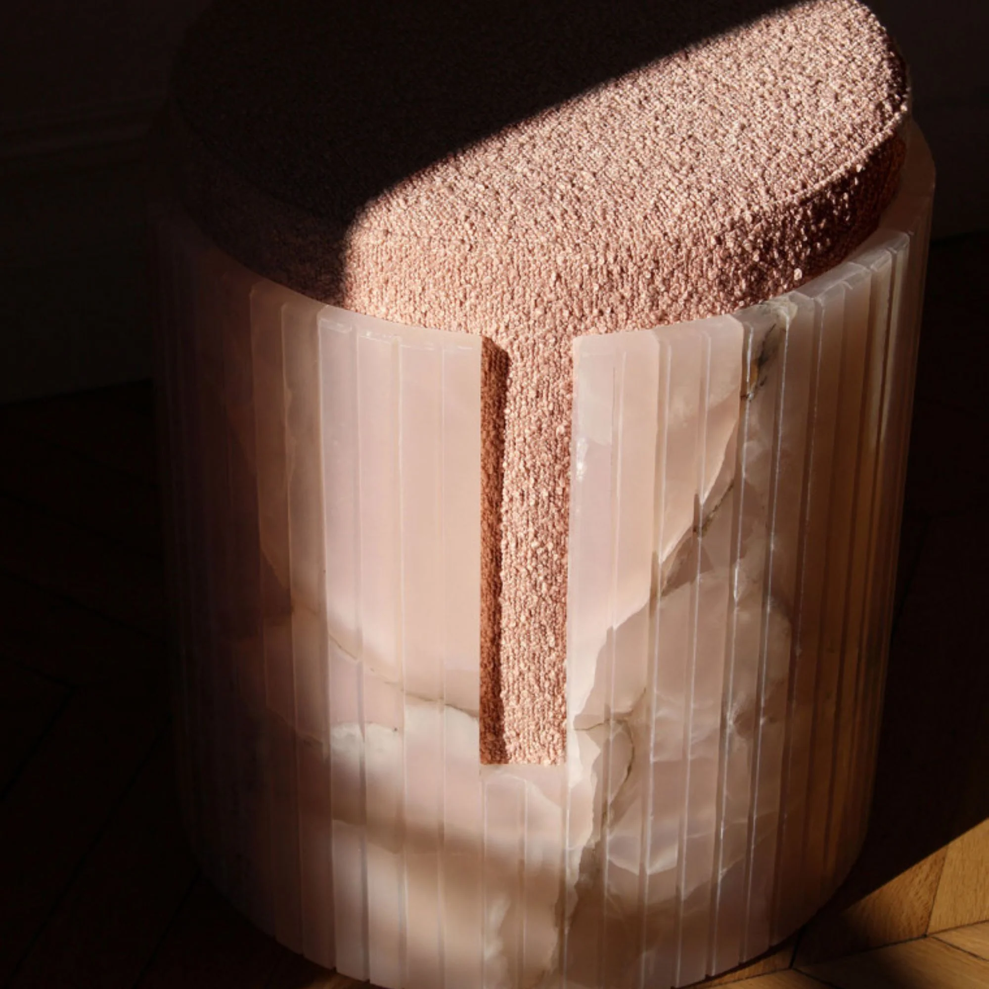 Pink Onyx Dolce Stool - Image 4