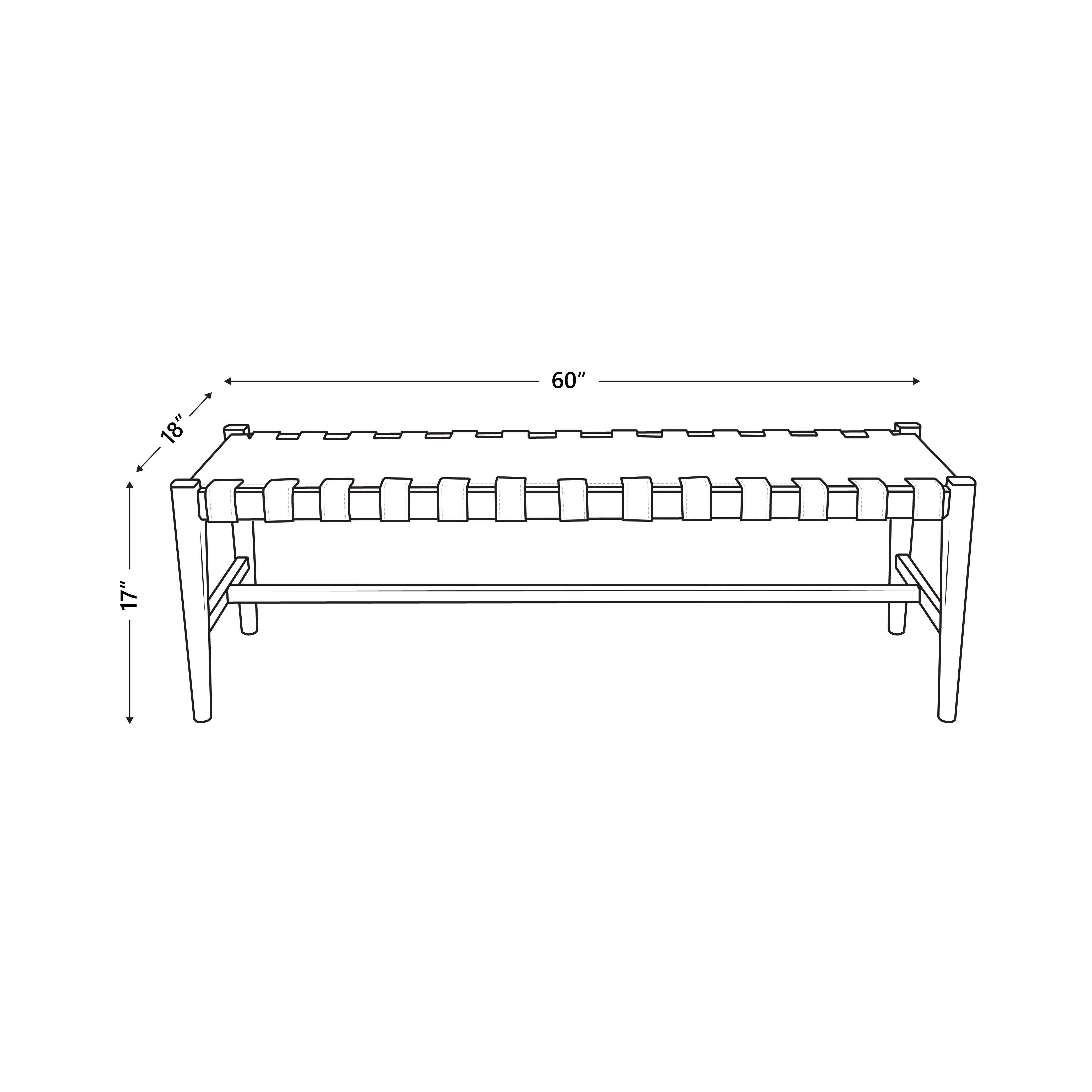 Pismo Leather Bench - Image 10