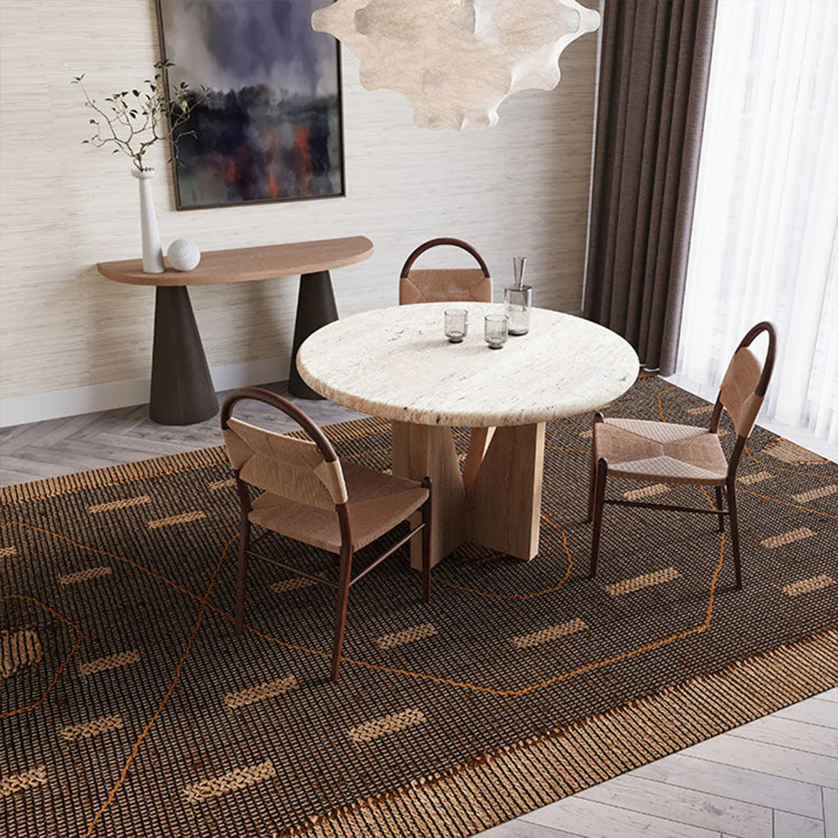 Pontoise-2 Natural Rug - Image 2