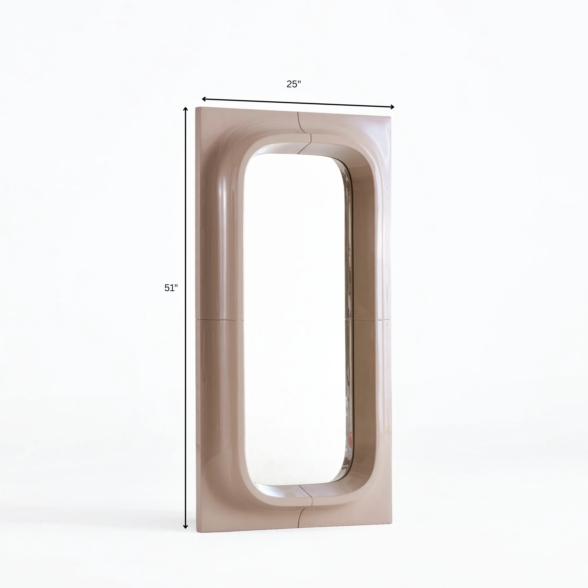 Porthole Mirror - Small - Brown - Image 7