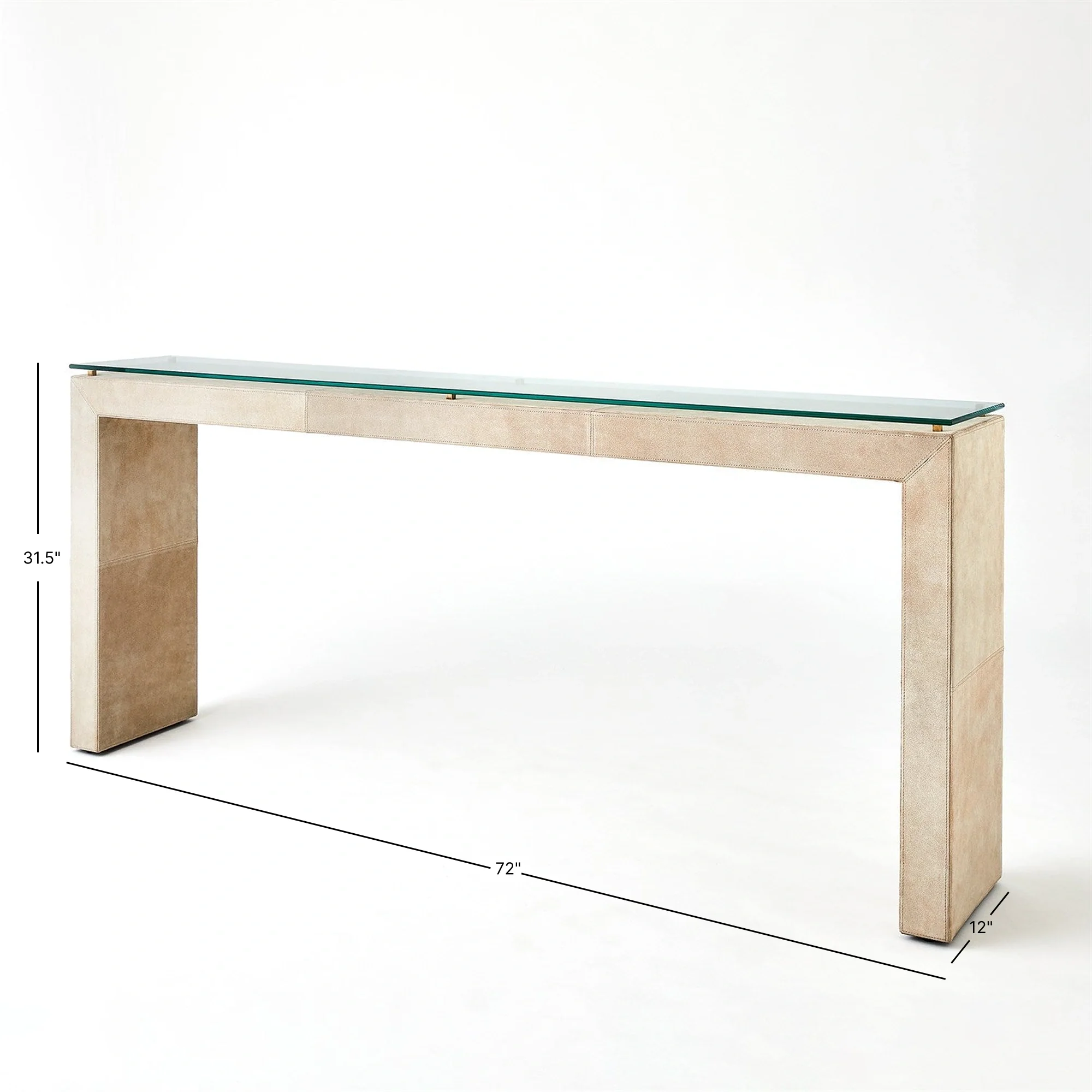 Posh Console - Parchment Suede - Image 3