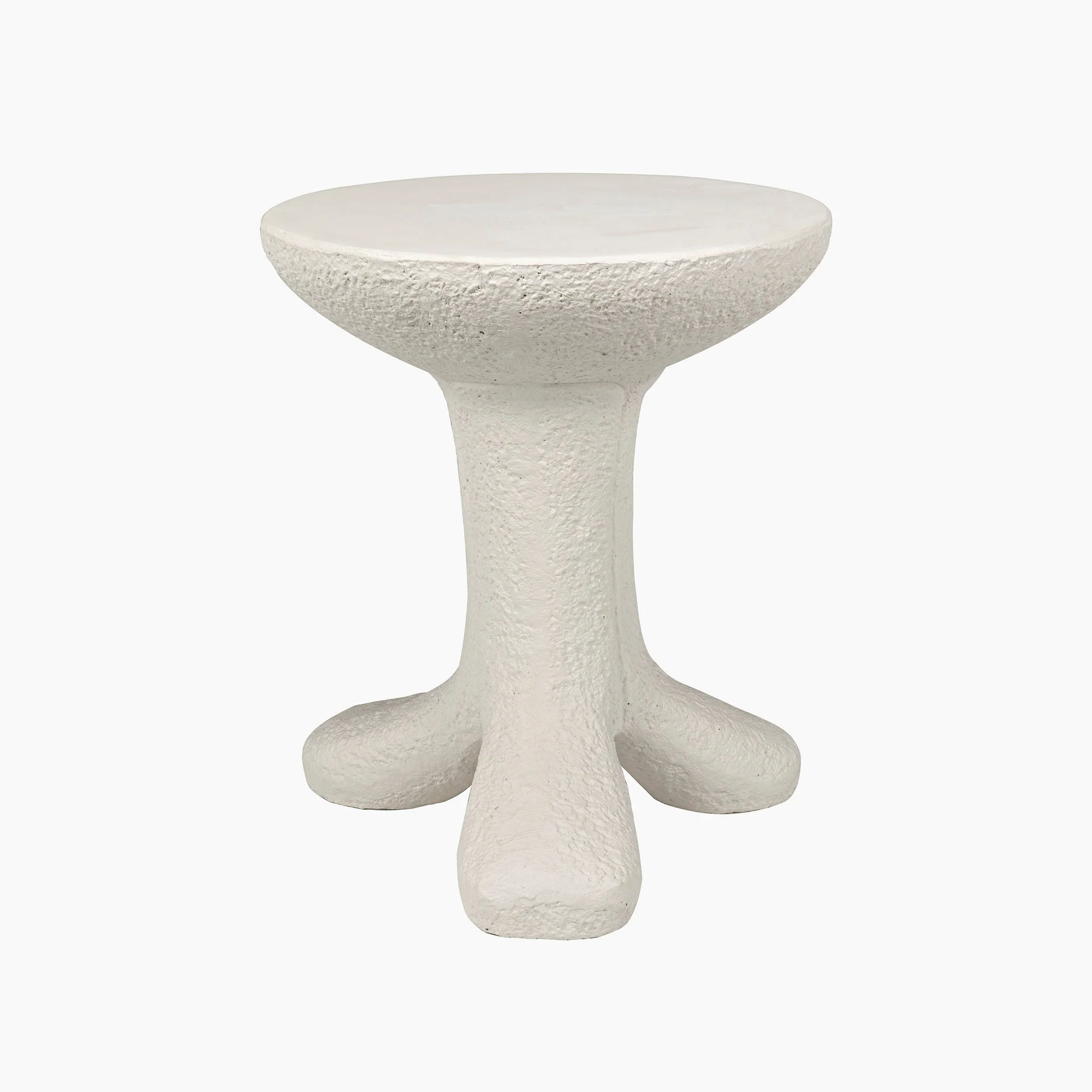 Presley Side Table, White Fiber Cement - Image 2