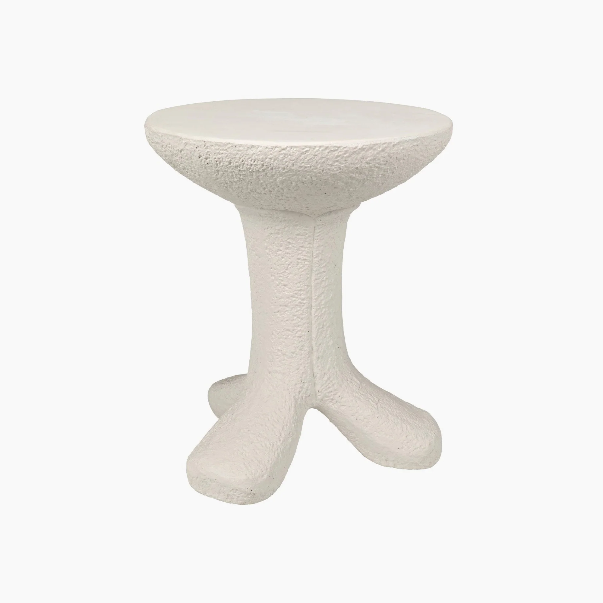 Presley Side Table, White Fiber Cement - Image 4