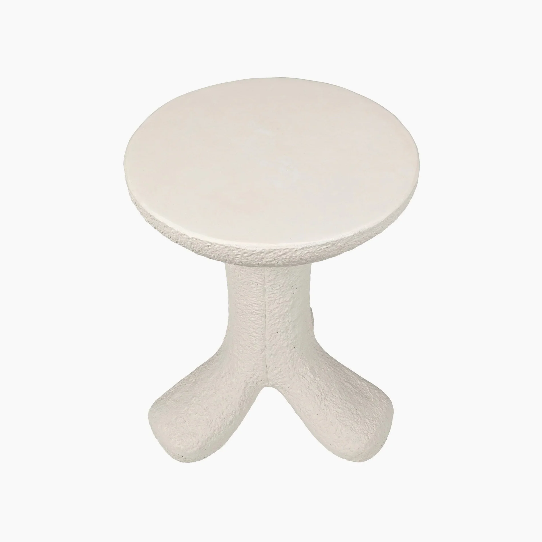 Presley Side Table, White Fiber Cement - Image 5