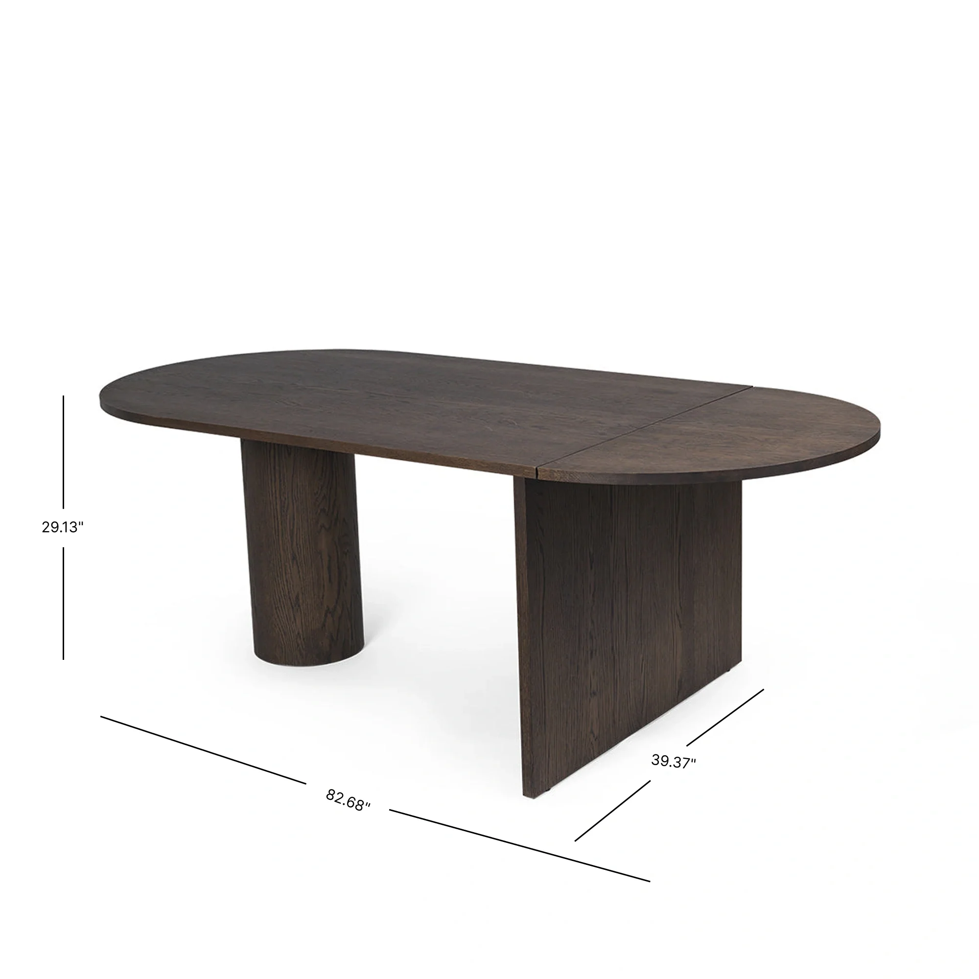 Pylo Dining Table - Dark Stained Oak - Open Box - Image 6