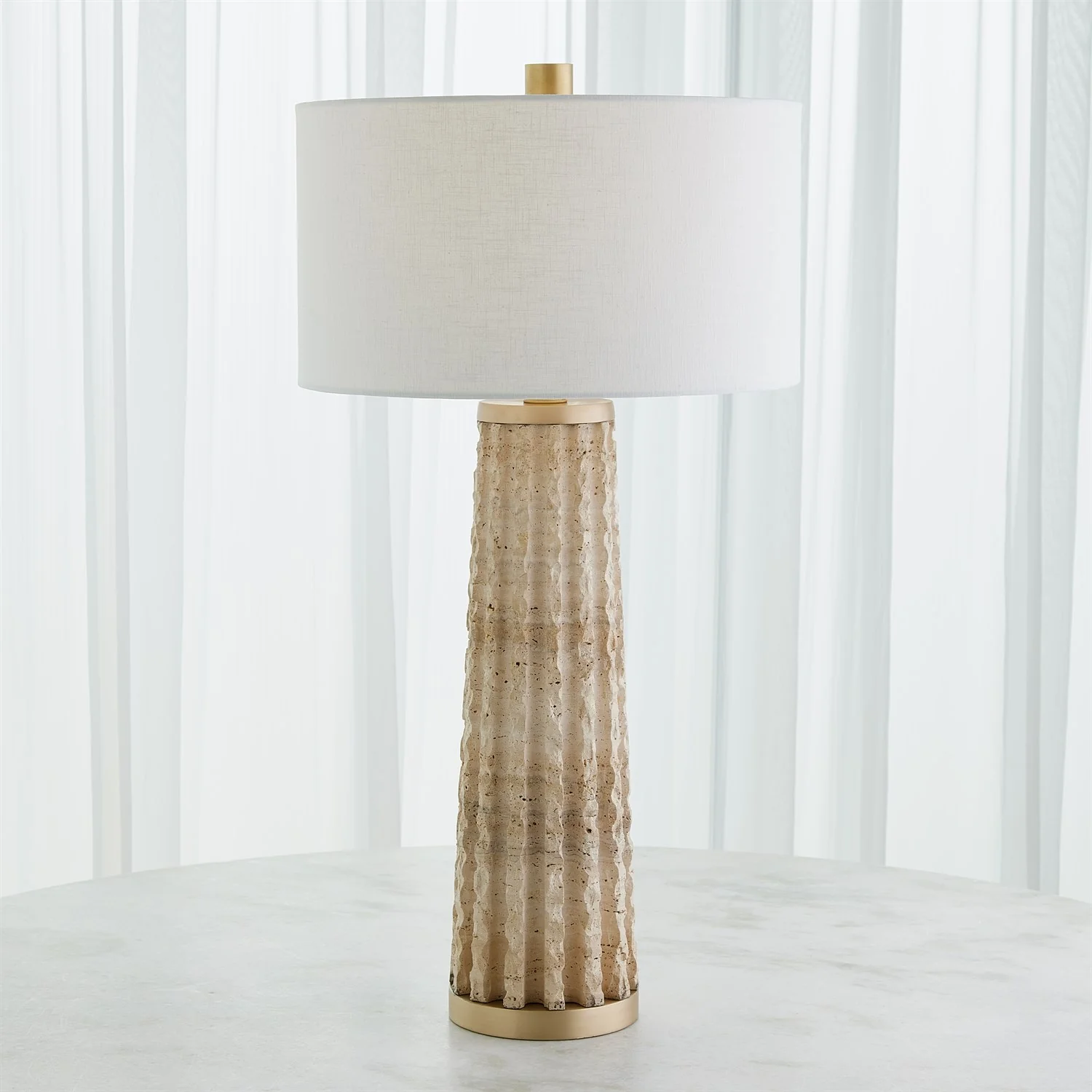 Quarry Table Lamp - Travertine - Image 2