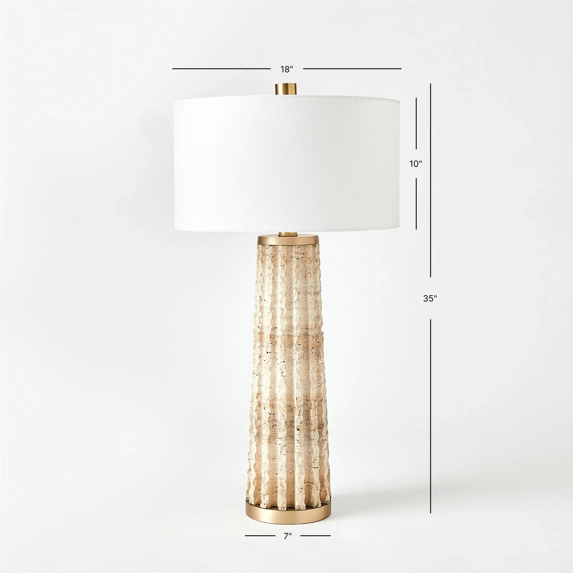 Quarry Table Lamp - Travertine - Image 4