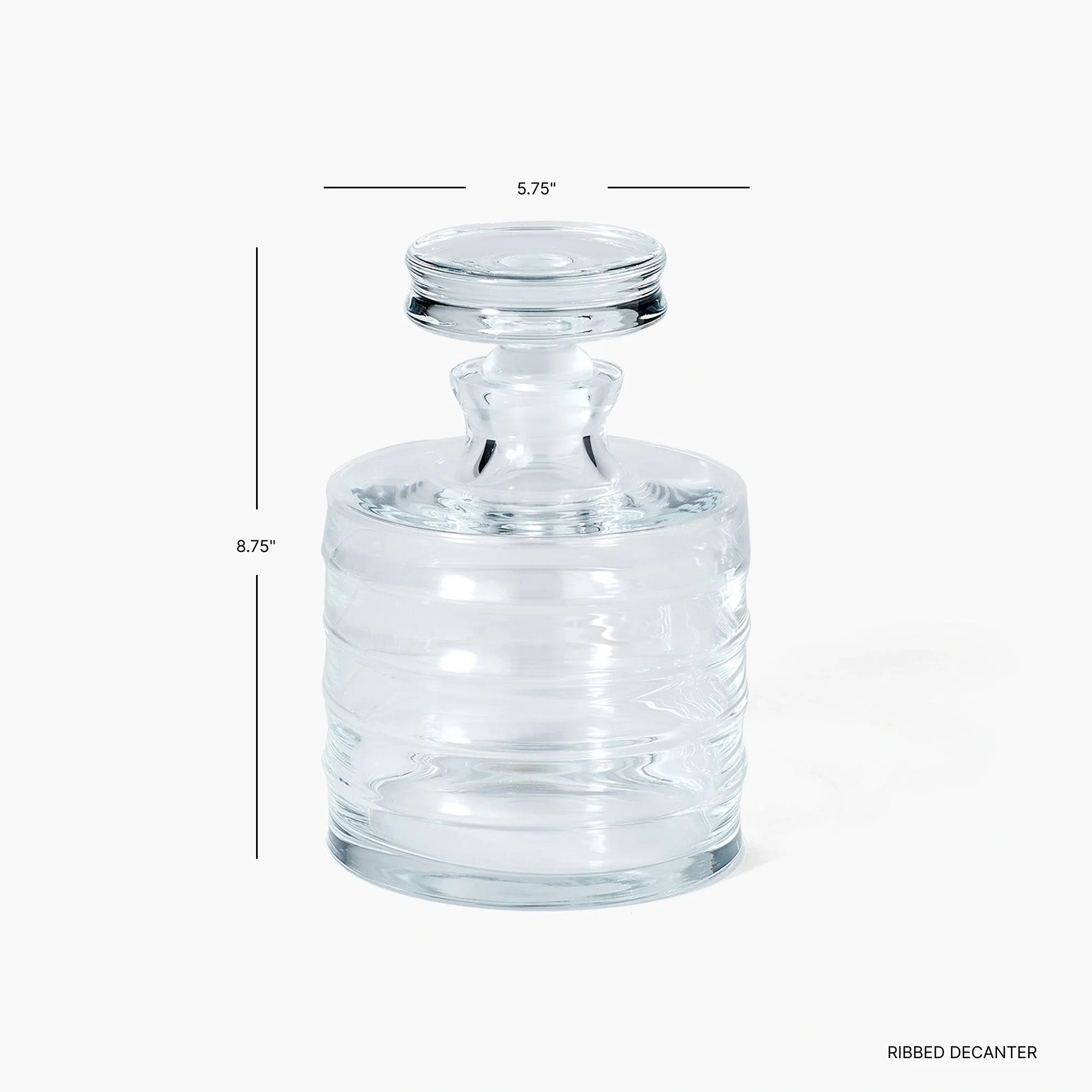Ribbed Decanter - Image 3