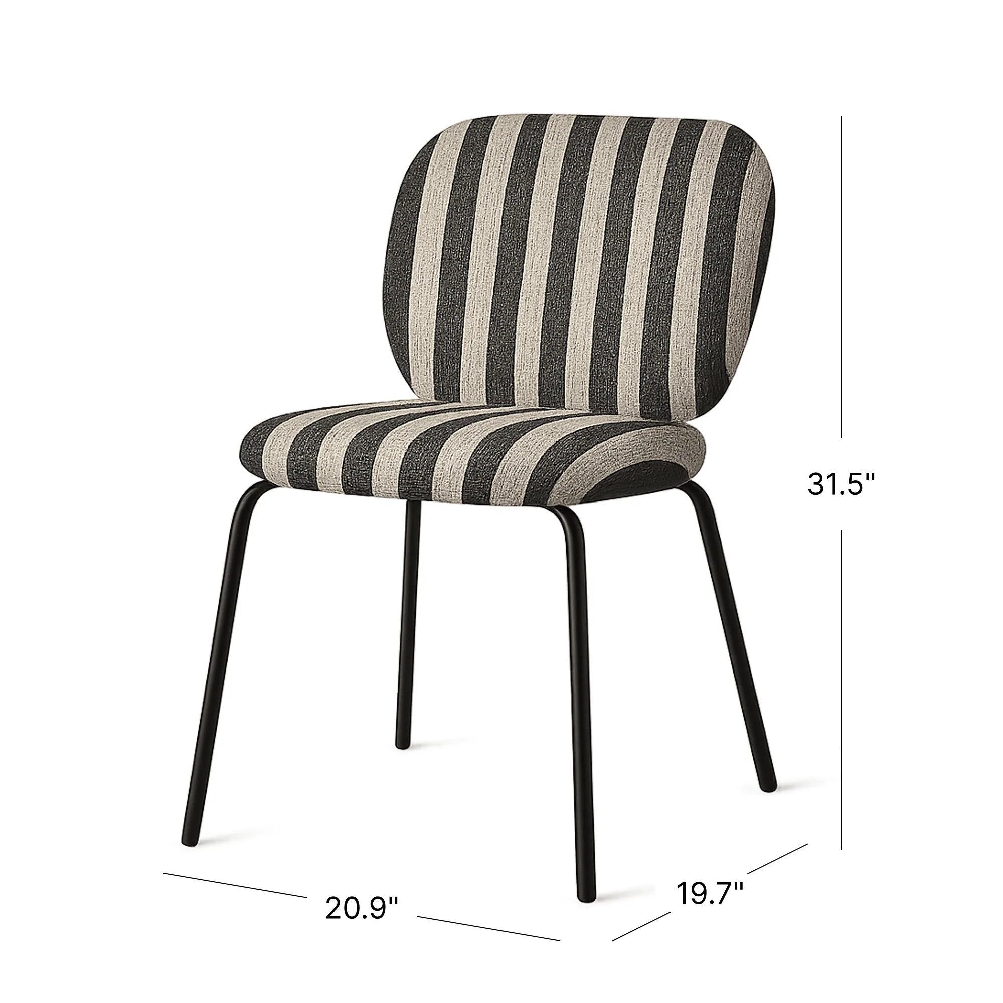 Rico Chair - Louisiana - Sand/Black - Image 5