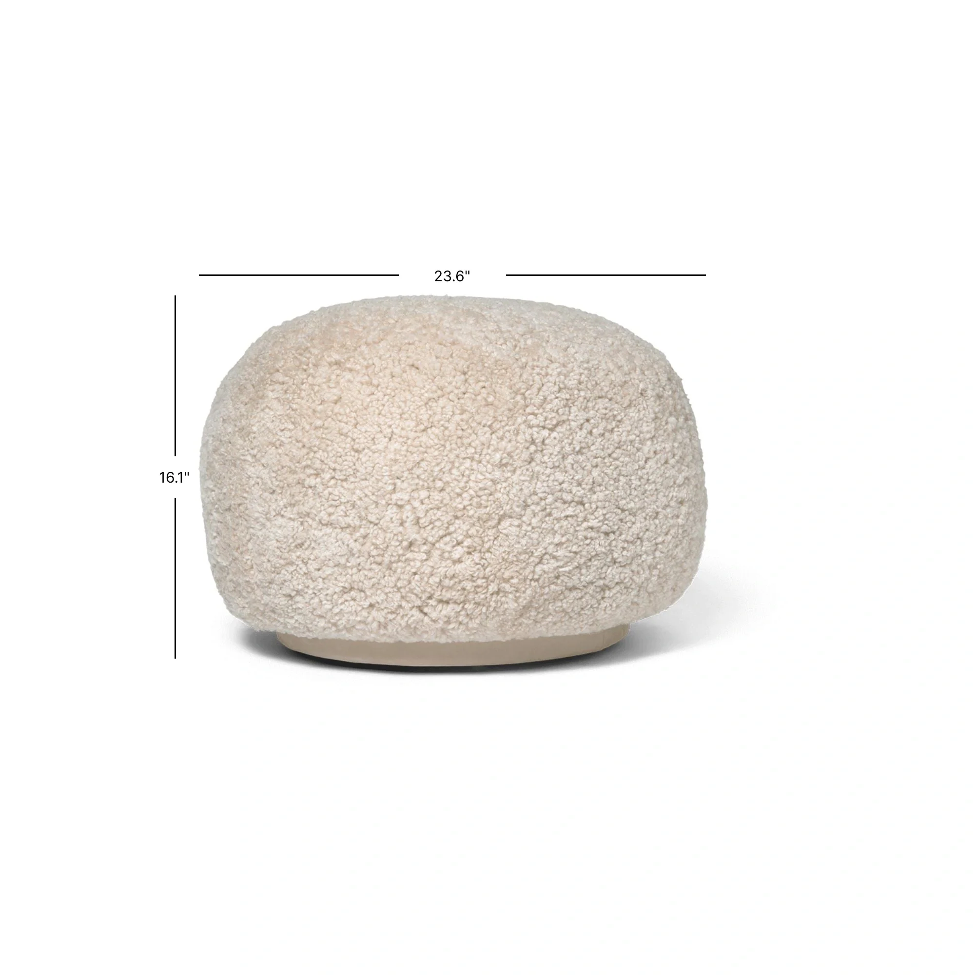Rico Pouf - Sheepskin - Moonlight - Image 3